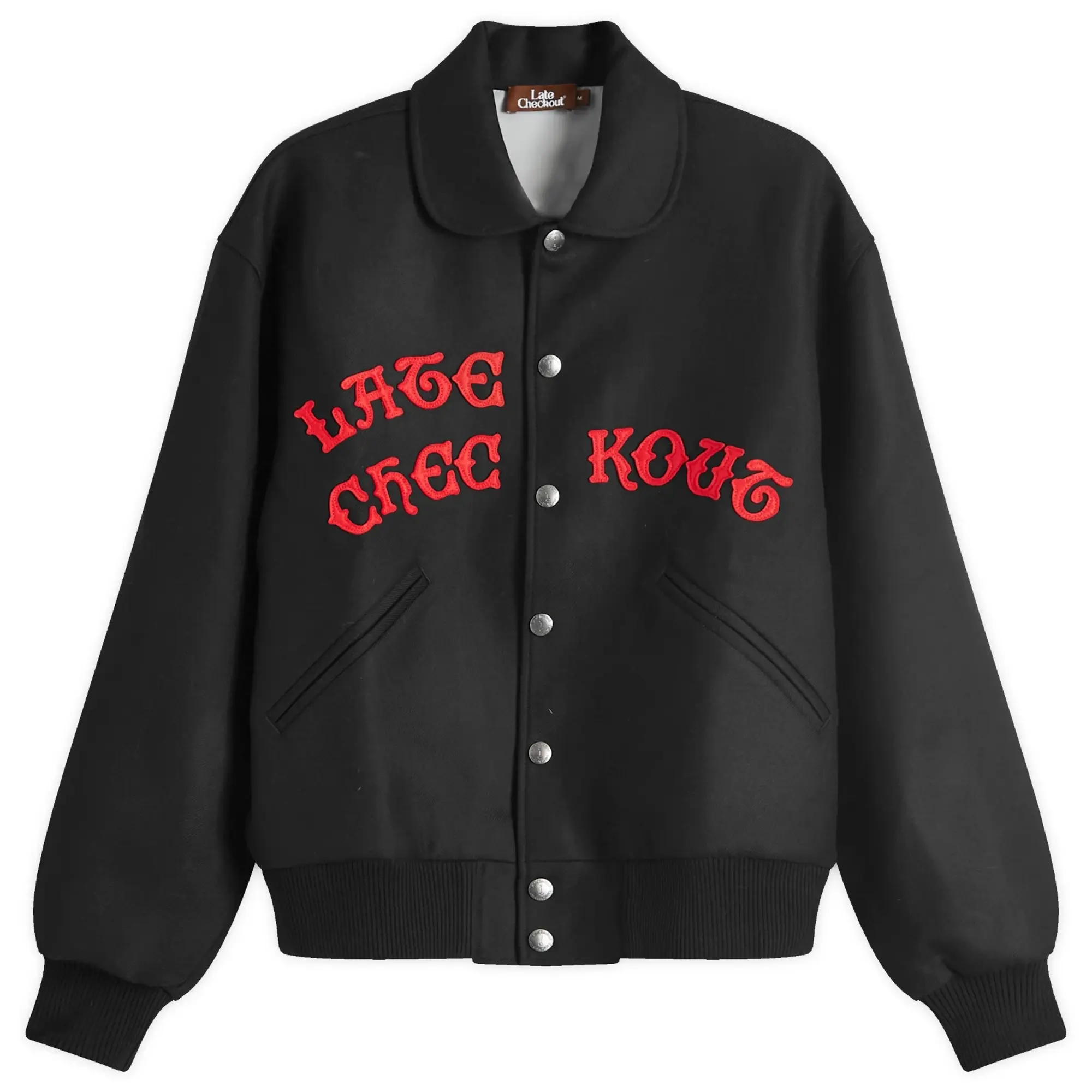 Late Checkout Men's Bellboy Varsity Jacket Black