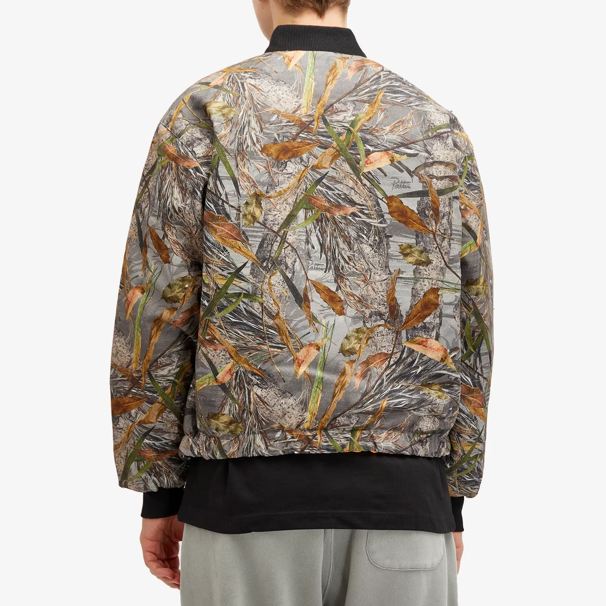 Patta Men's Nature Print Reversible Bomber Jacket