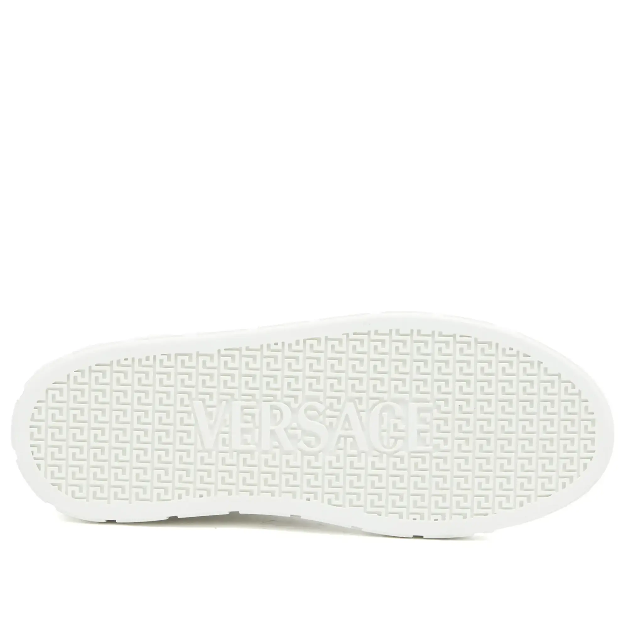 Versace Women's Sneaker White/Brown Spotted