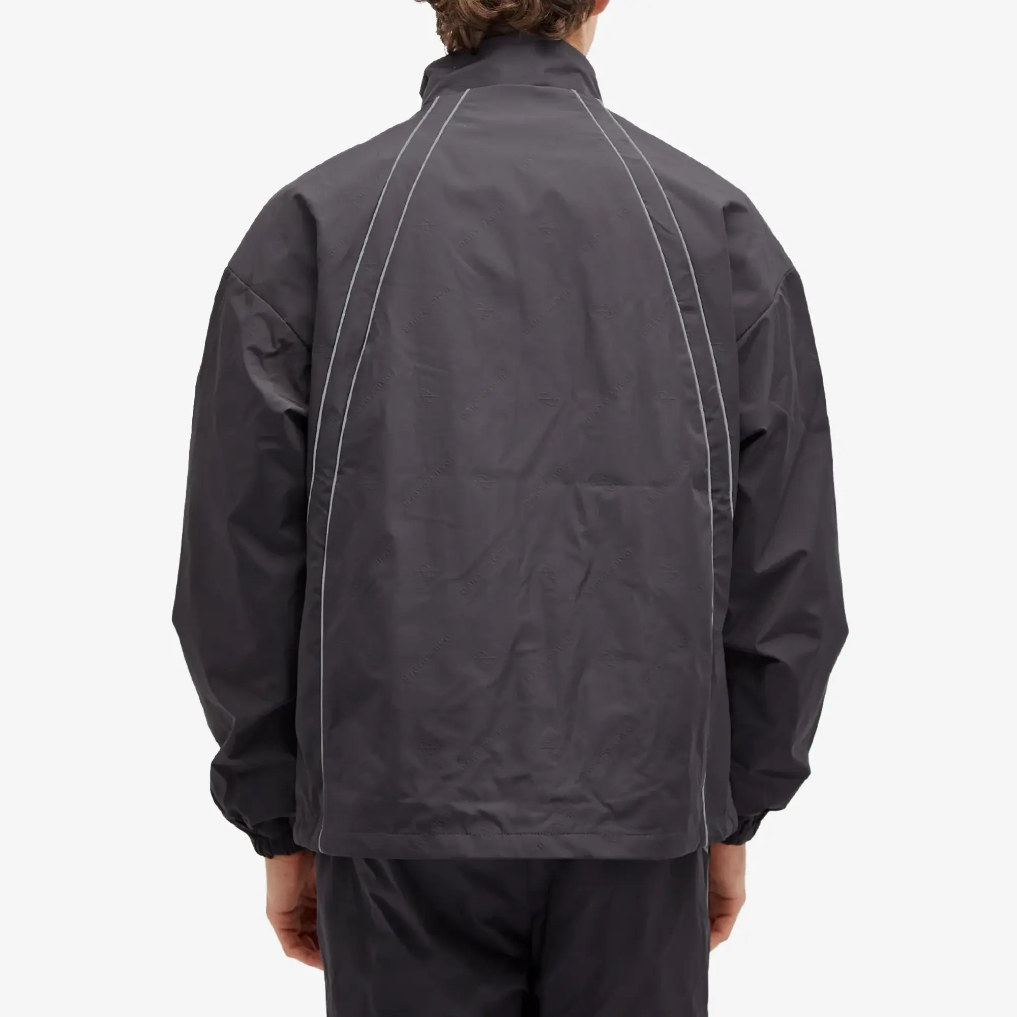 Daily Paper Men's Taye Logo Track Jacket Obsidian Black