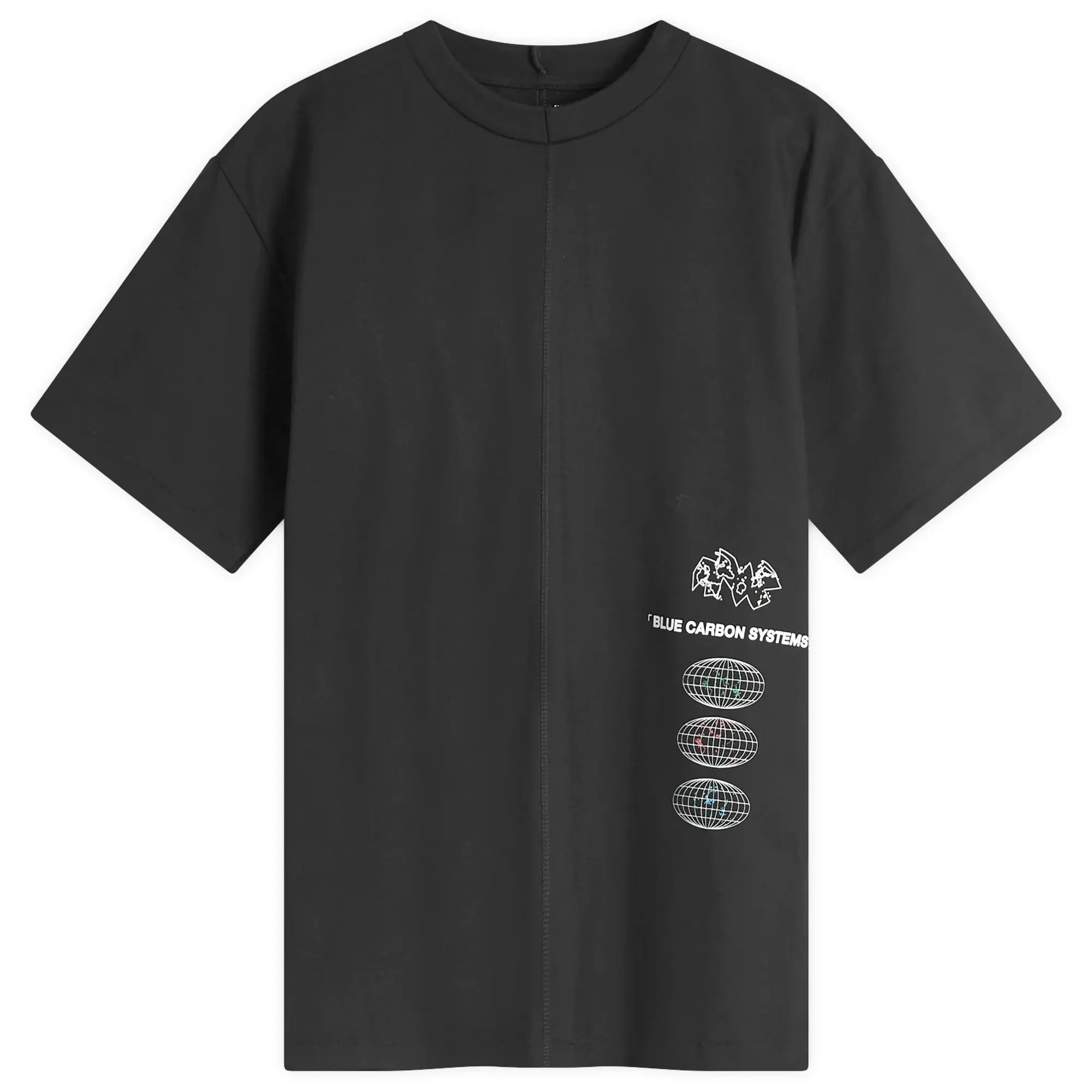 Space Available Men's Blue Carbon Systems Infographic T-Shirt Black