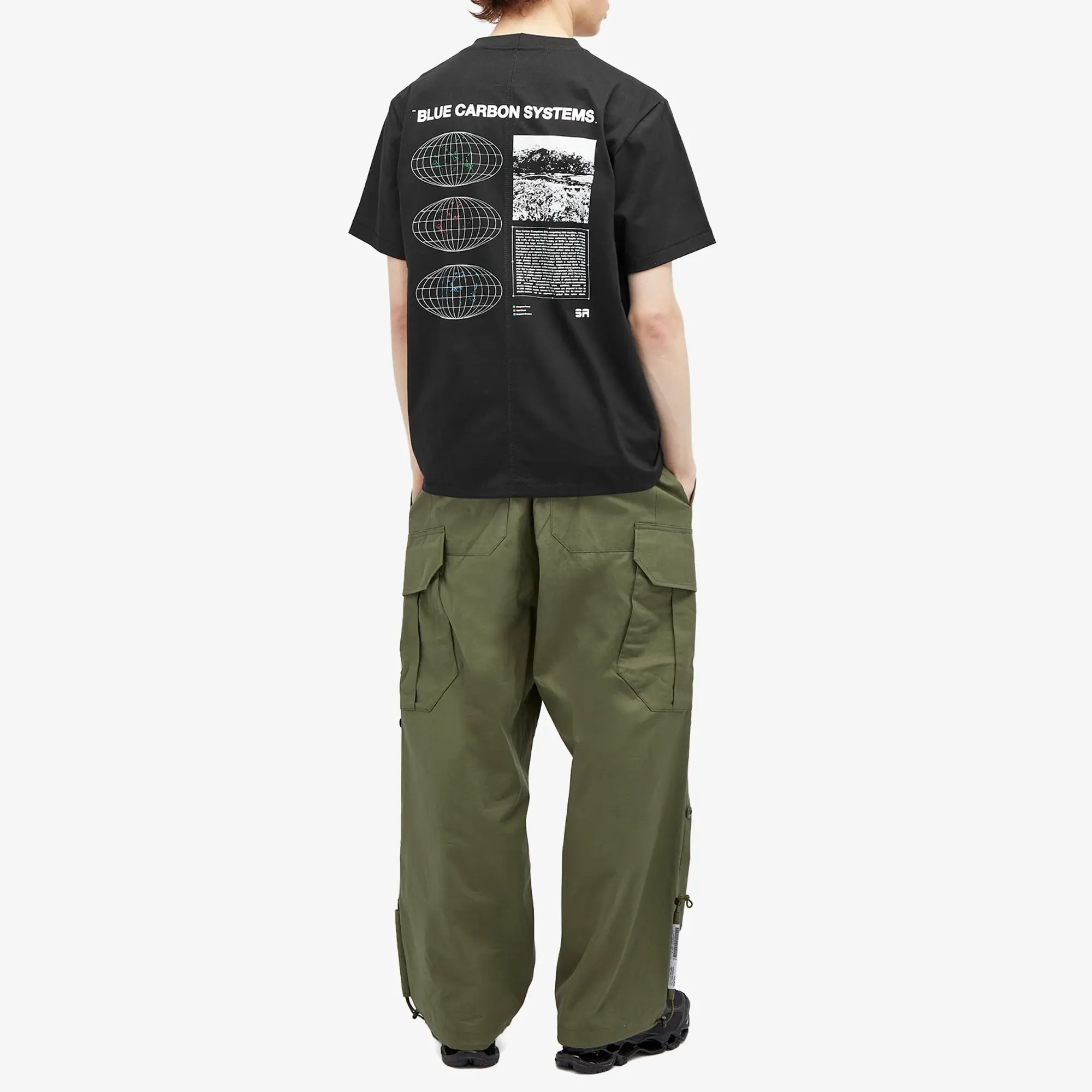 Space Available Men's Blue Carbon Systems Infographic T-Shirt Black