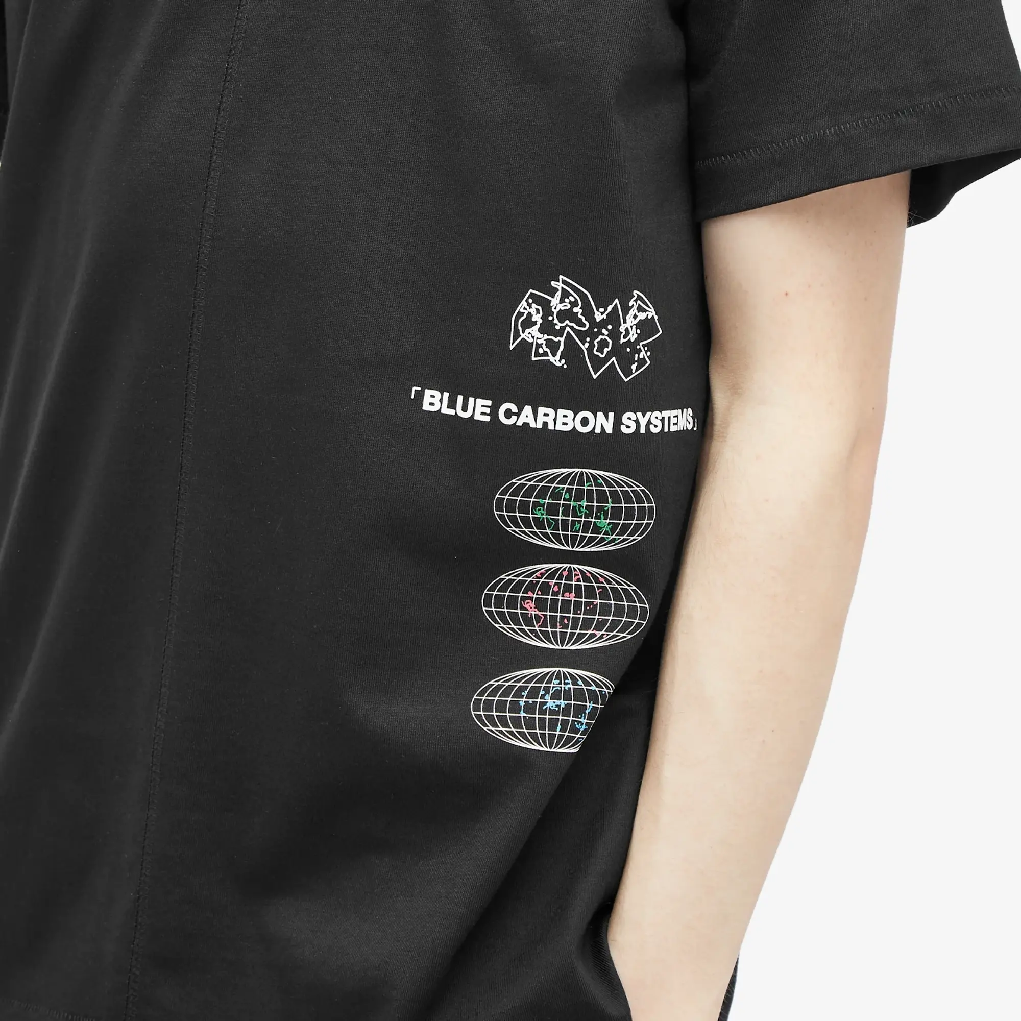 Space Available Men's Blue Carbon Systems Infographic T-Shirt Black