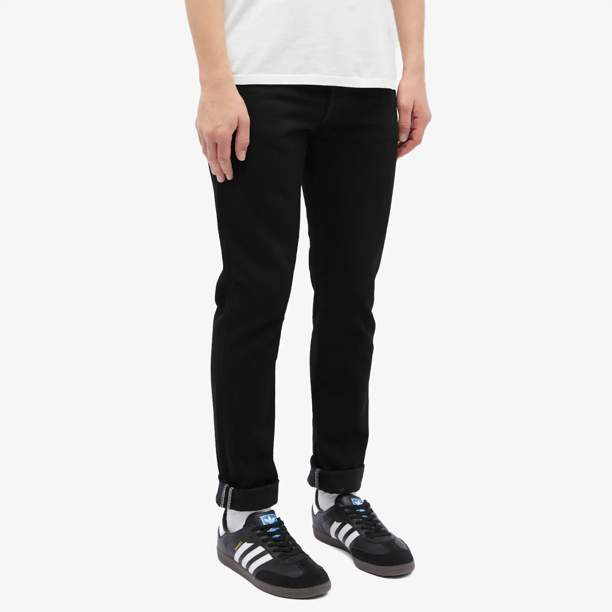 Edwin Men's Slim Tapered Jean Black Unwashed