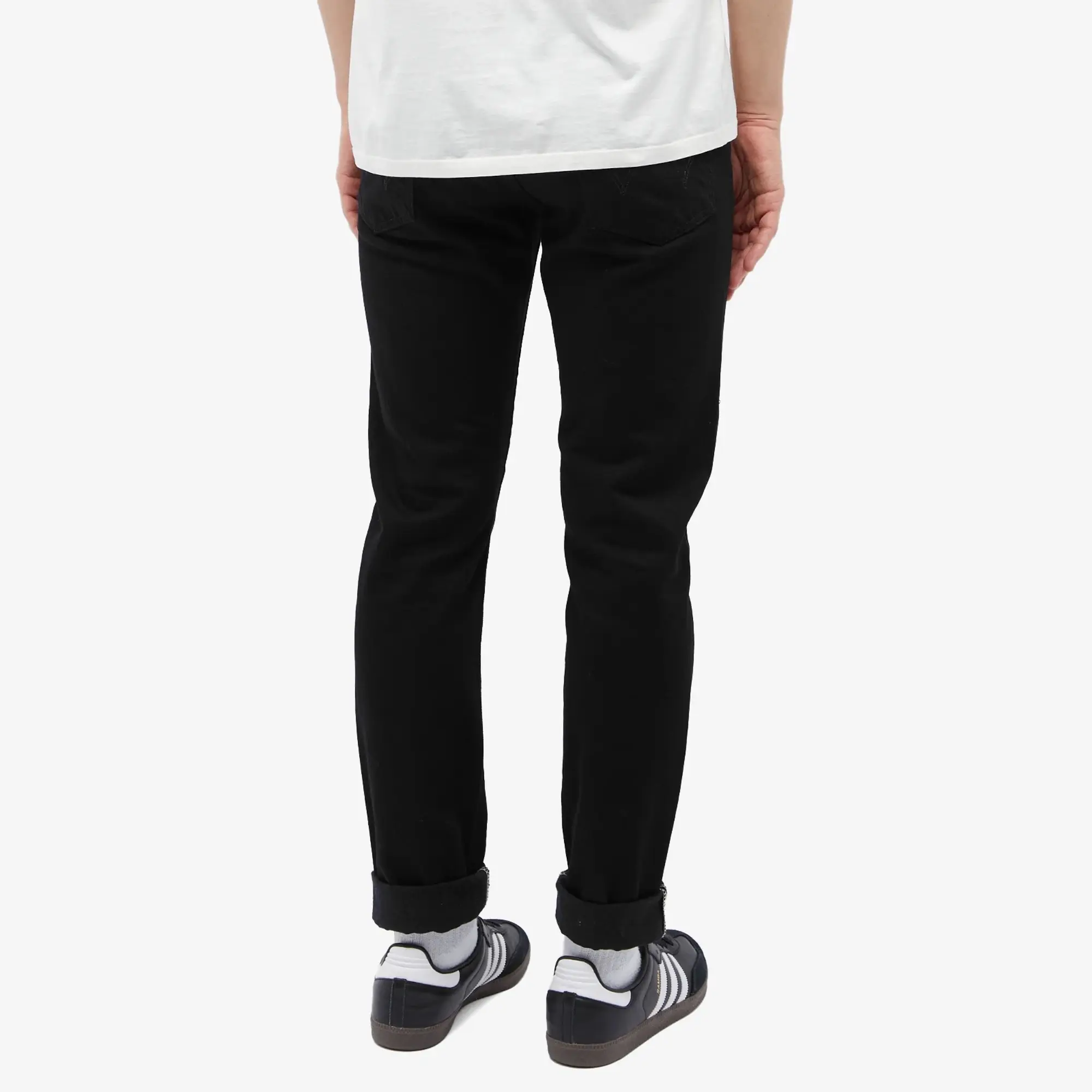 Edwin Men's Slim Tapered Jean Black Unwashed