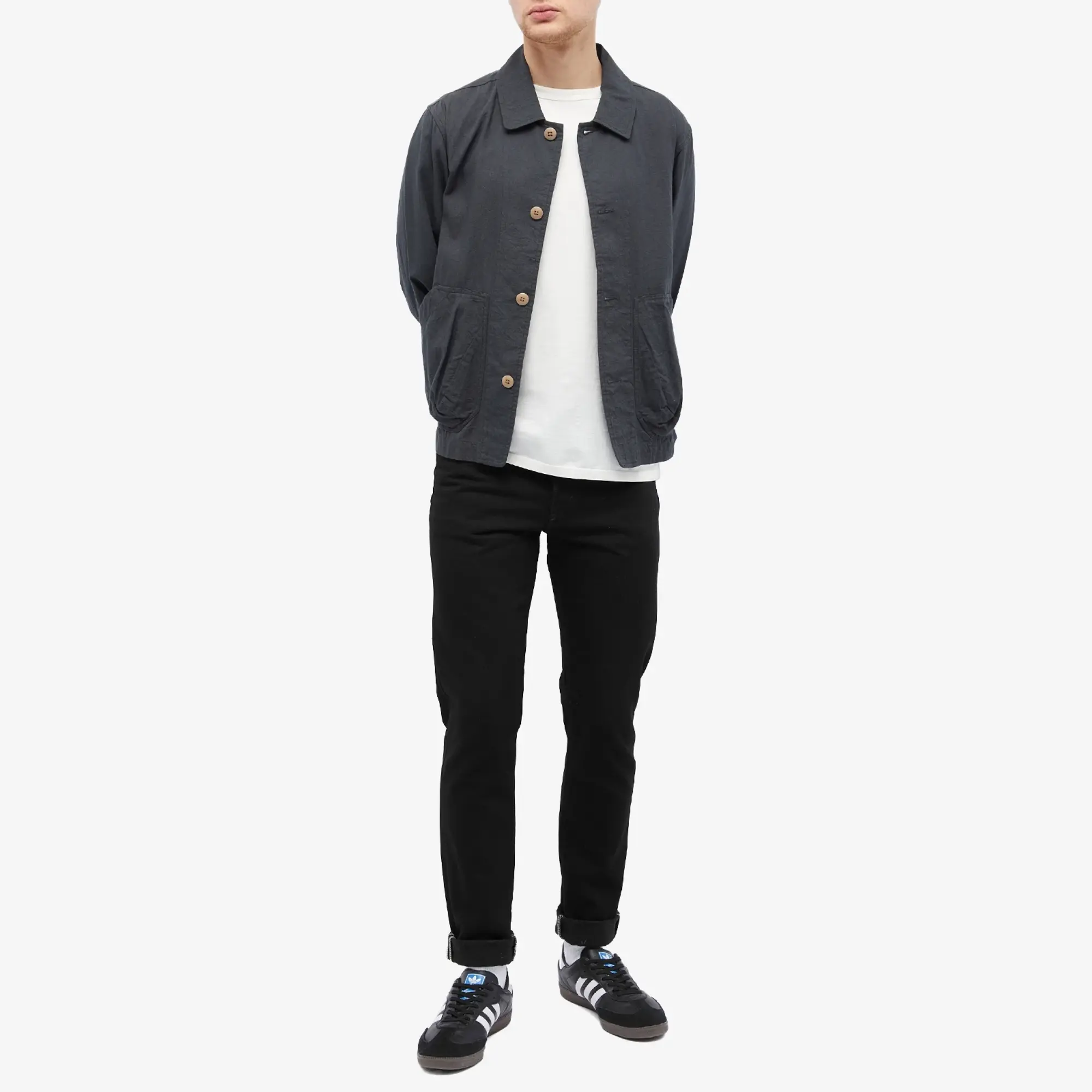 Edwin Men's Slim Tapered Jean Black Unwashed