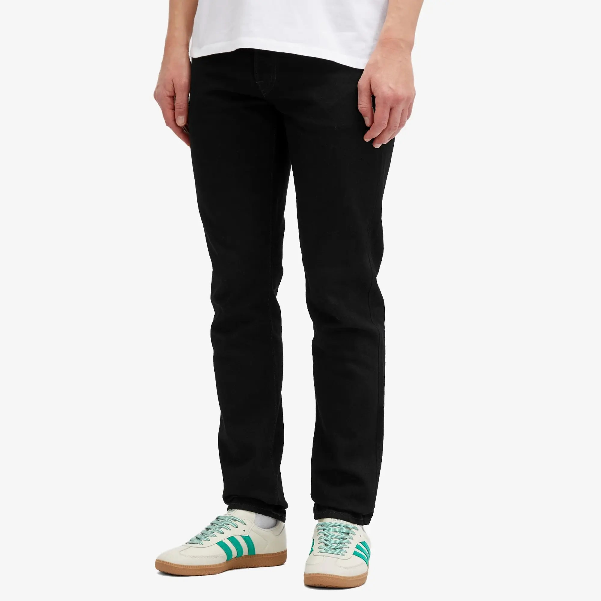 Edwin Men's Slim Tapered Jean Black Unwashed