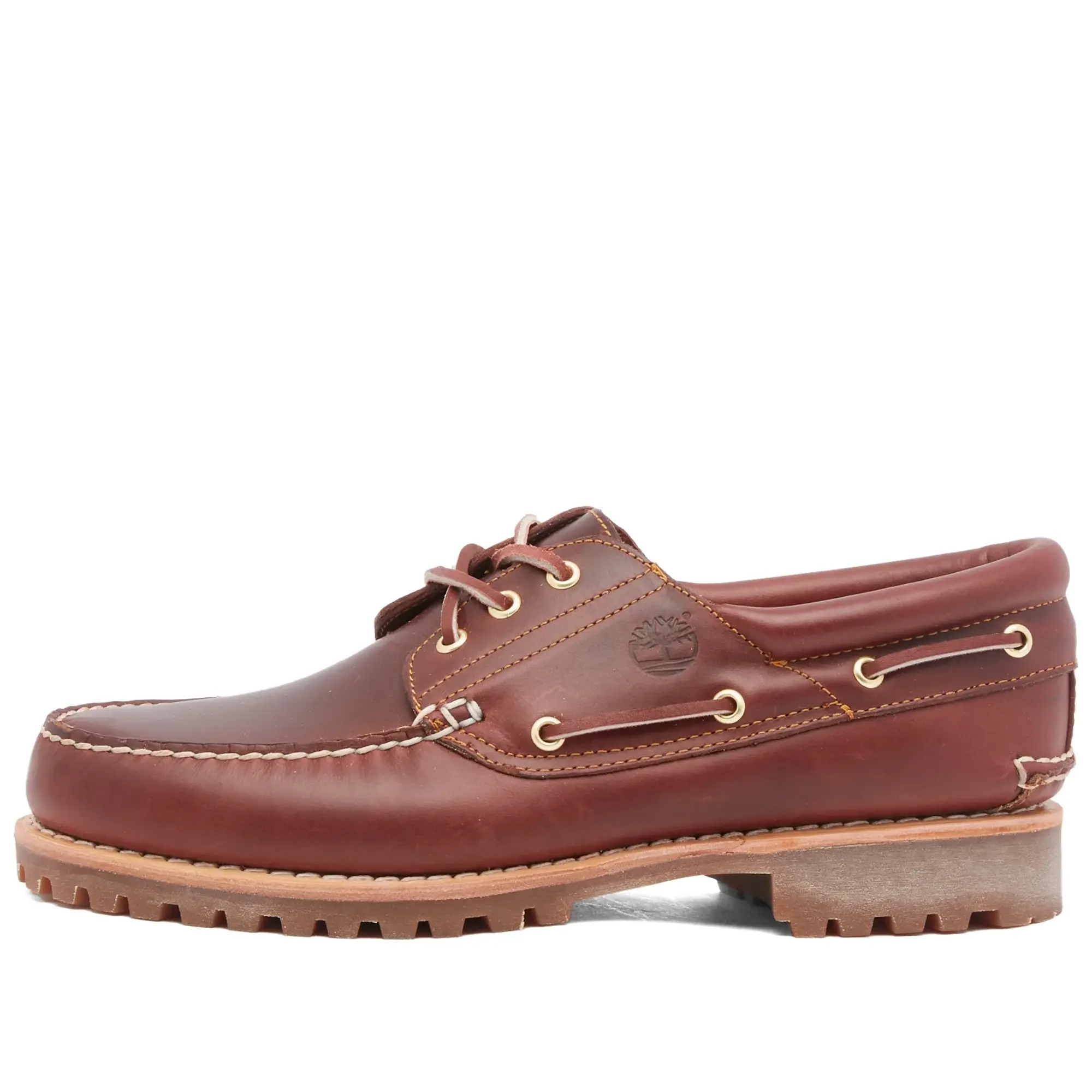 Timberland Men's 3-Eye Classic Lug Shoe Burgundy Full Grain