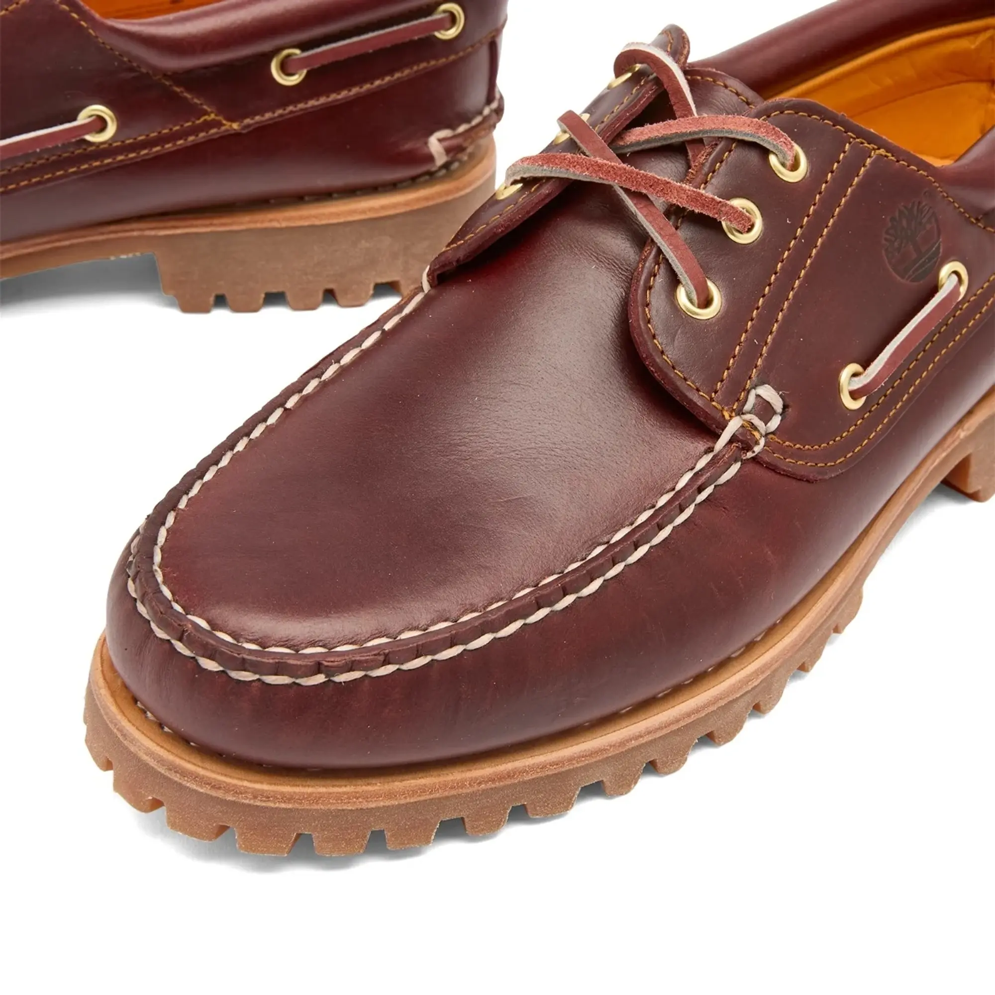 Timberland Men's 3-Eye Classic Lug Shoe Burgundy Full Grain