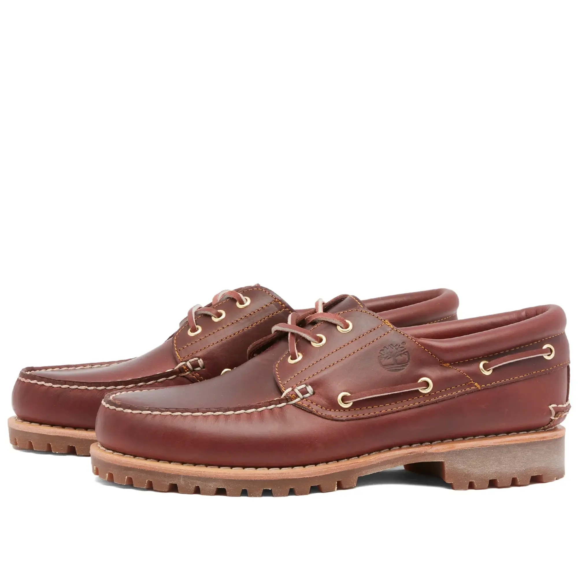 Timberland Men's 3-Eye Classic Lug Shoe Burgundy Full Grain