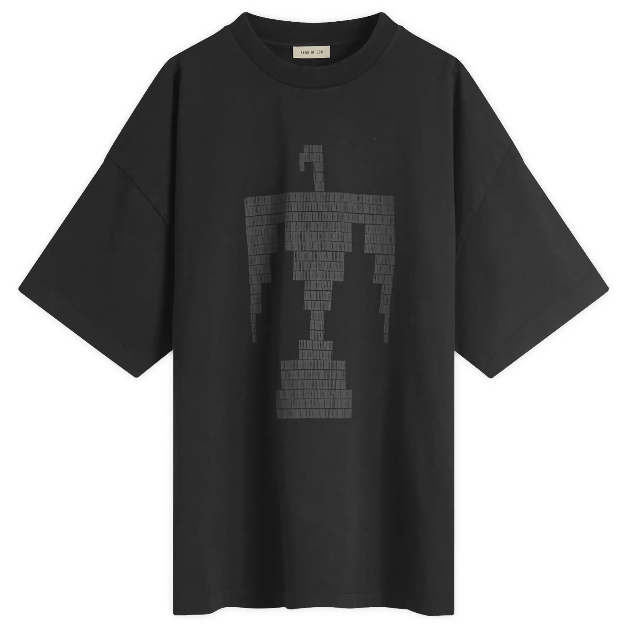 Fear of God Men's Short Sleeve Thunderbird Print T-Shirt Black