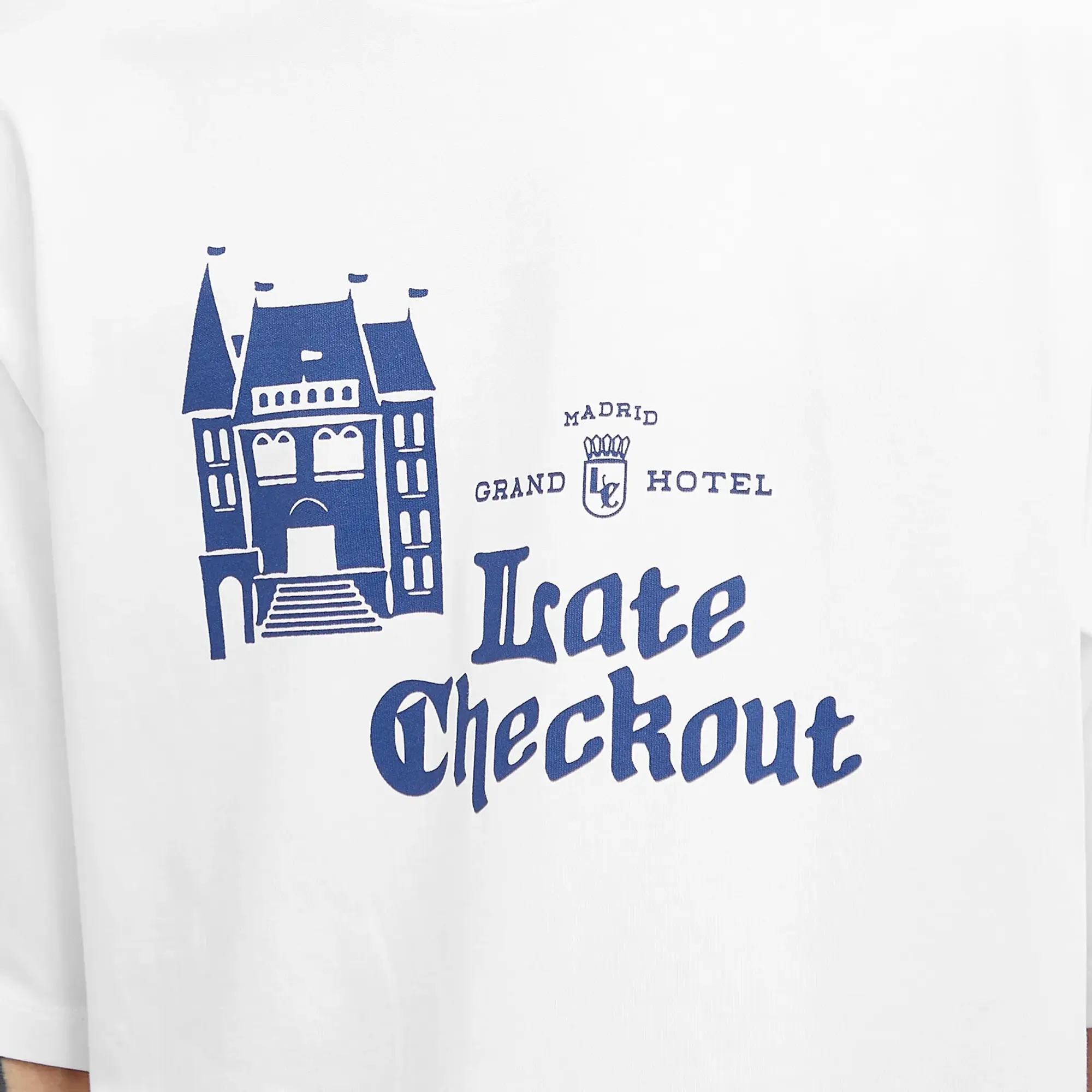 Late Checkout Men's Hotel T-Shirt White