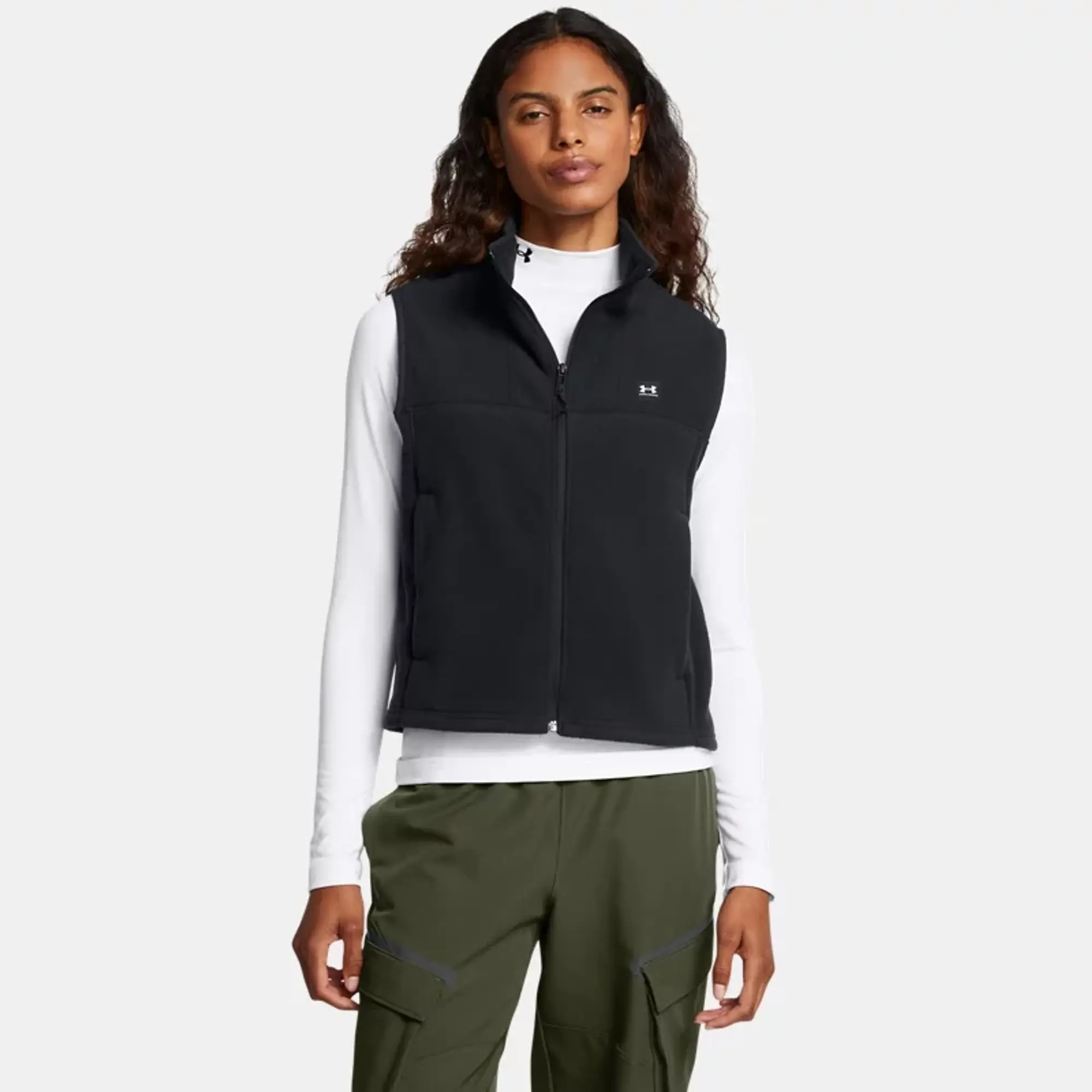 Women's  Under Armour  Expanse Fleece Vest Black / Black XL