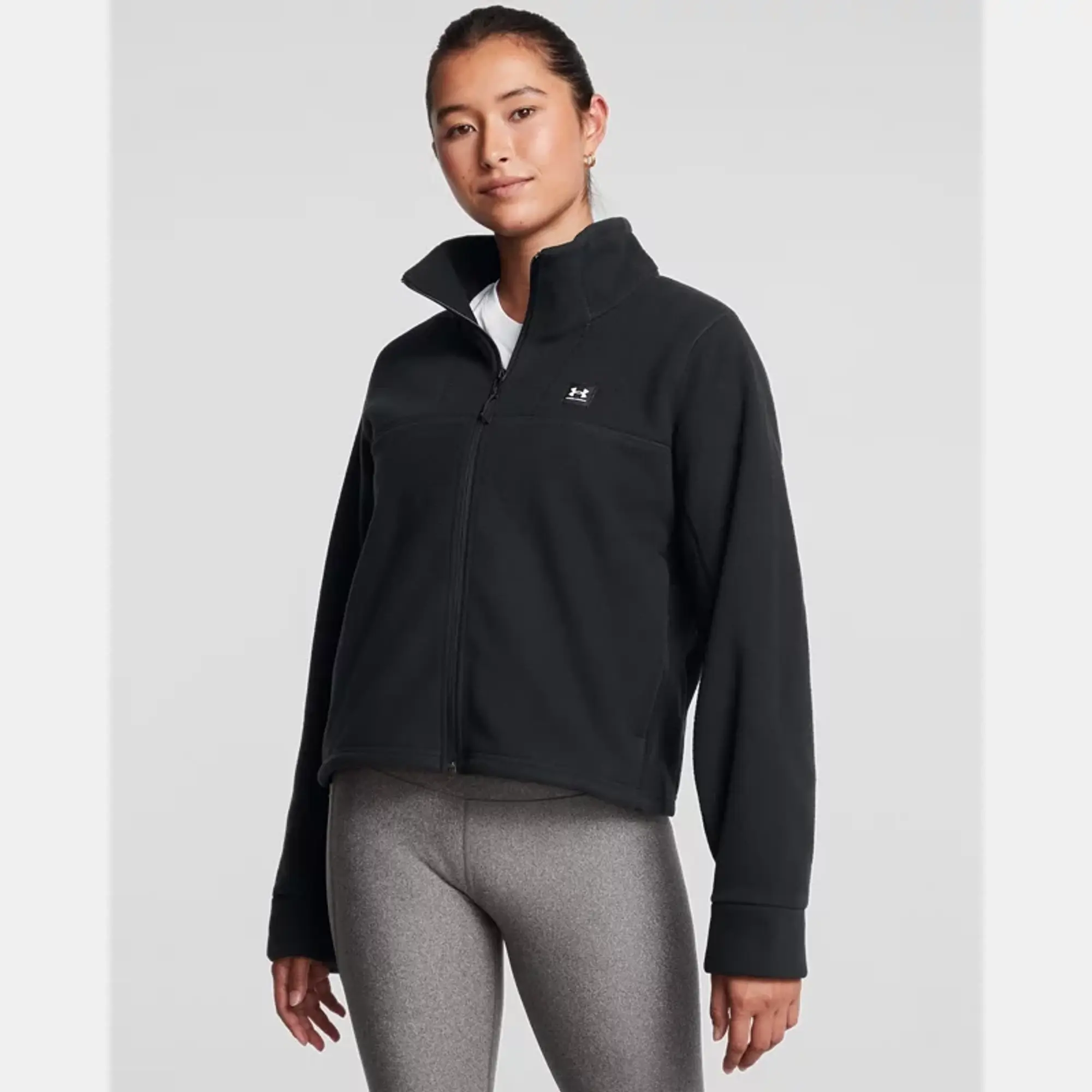 Women's  Under Armour  Expanse Fleece Full-Zip Black / Black XL