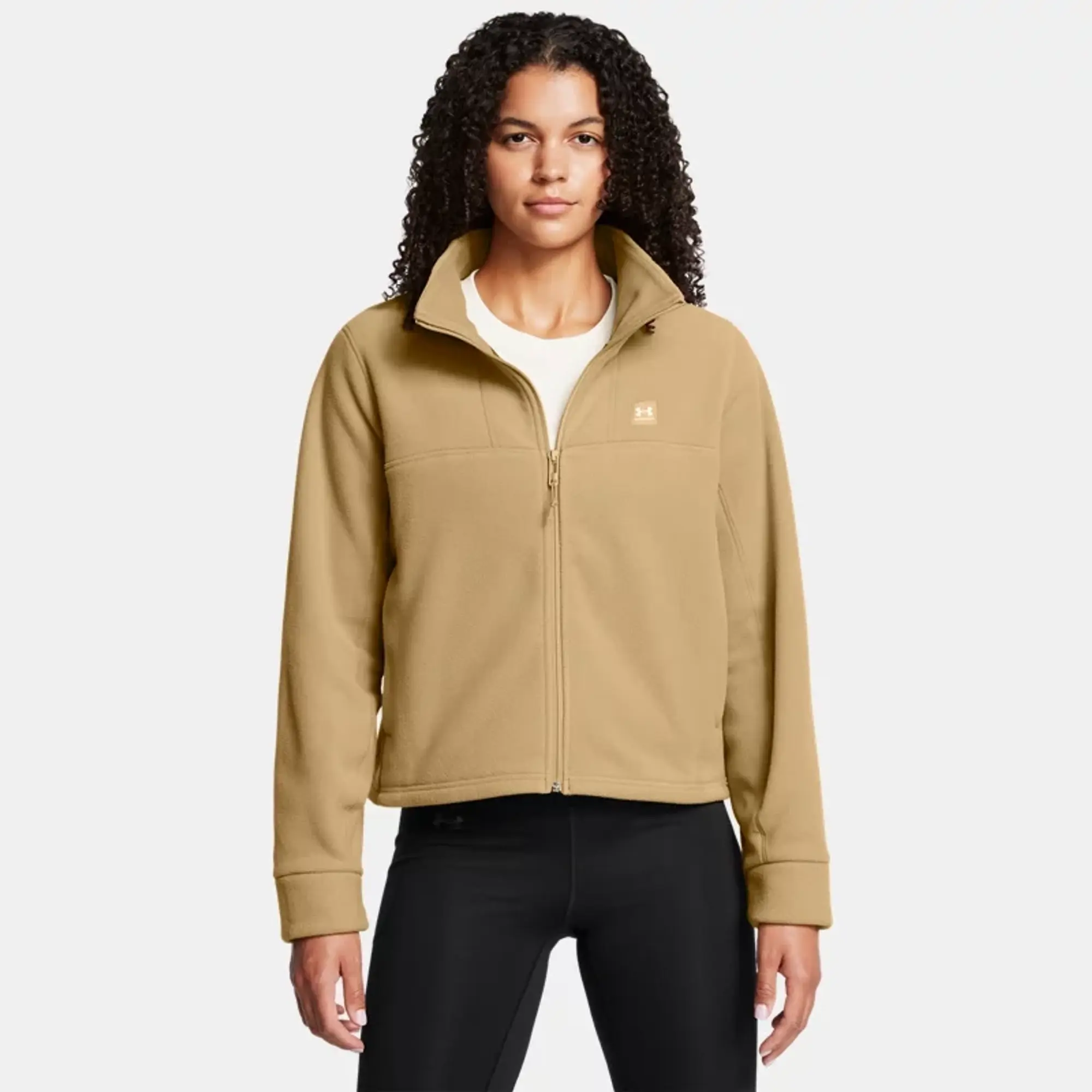 Women's  Under Armour  Expanse Fleece Full-Zip Camel / Camel M