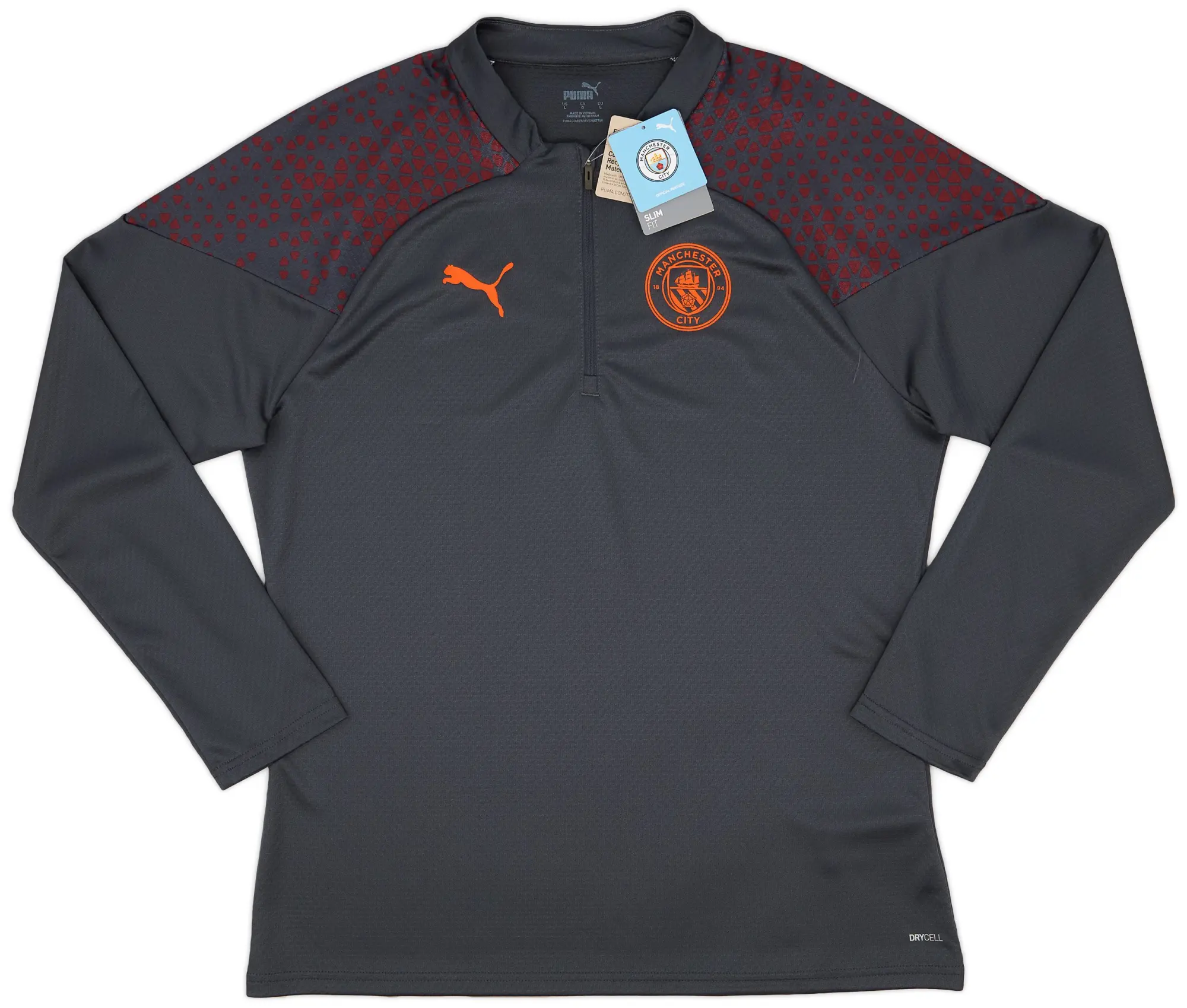 2023-24 Manchester City Puma 1/4 Zip Training Top (L)
