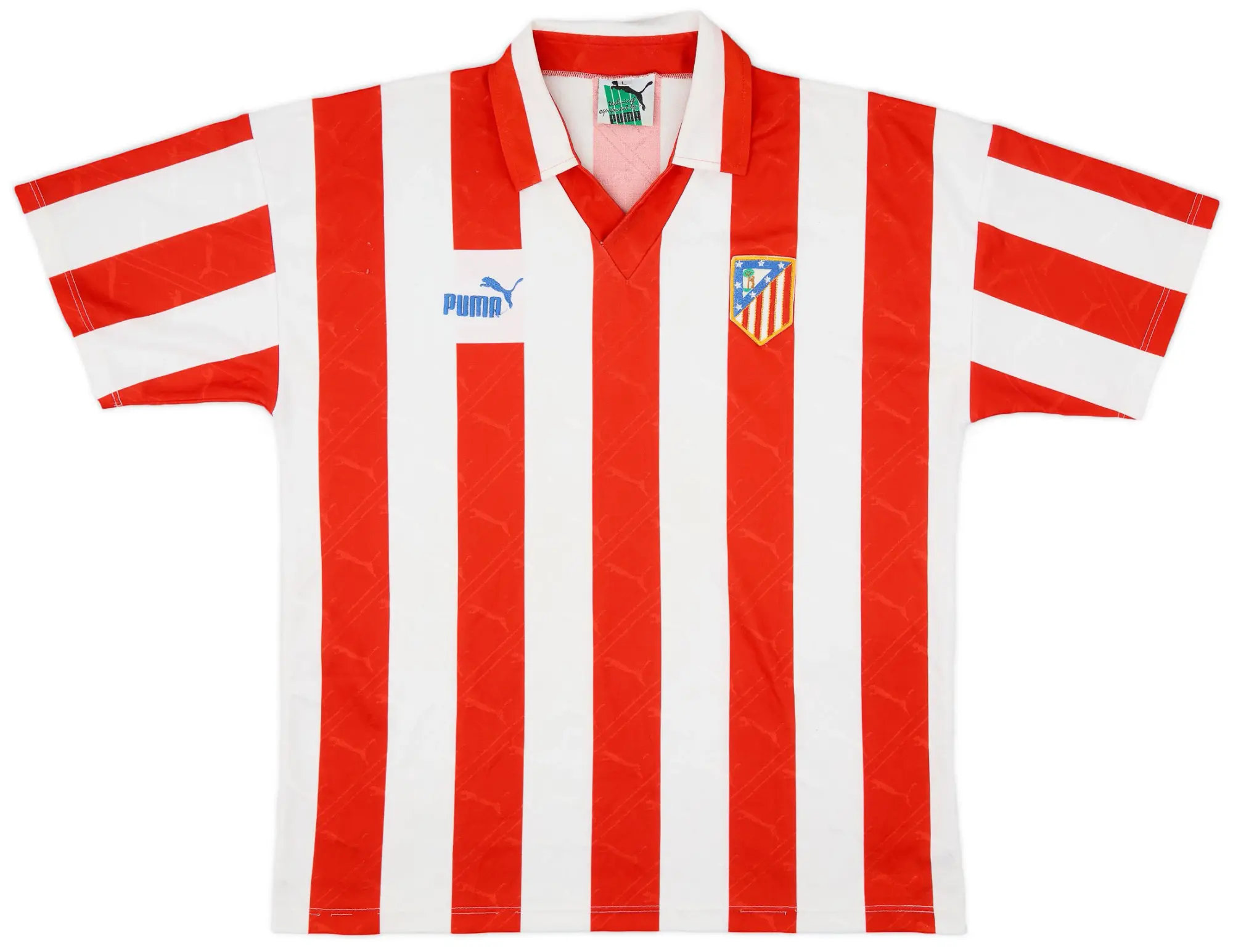 Puma 1992-93 Atletico Madrid Home Shirt - 8/10 - (L)