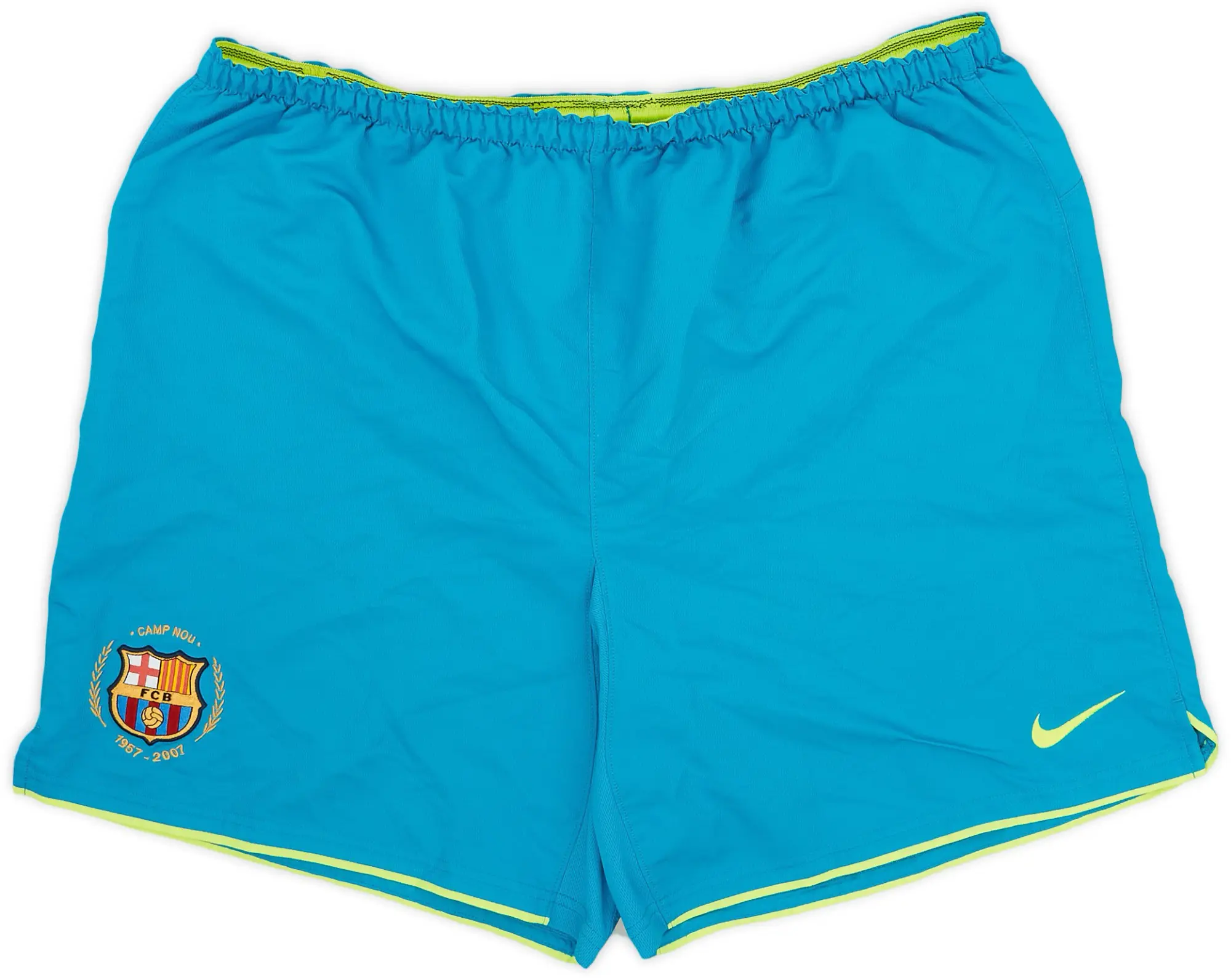 Nike 2007-08 Barcelona Away Shorts - 9/10 - (XL)