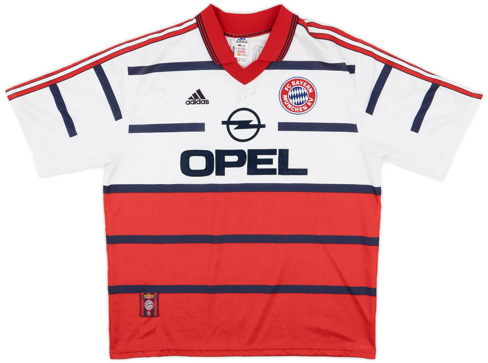 adidas 1998-00 Bayern Munich Away Shirt Effenberg #11 - 6/10 - (XL)