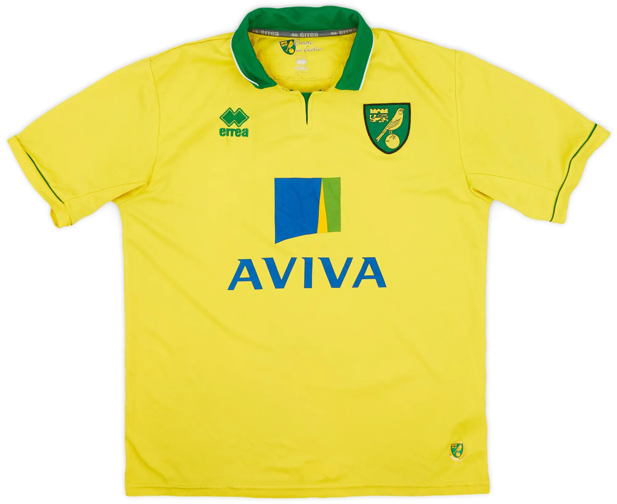 Errea 2012-13 Norwich Home Shirt - 6/10 - (L)