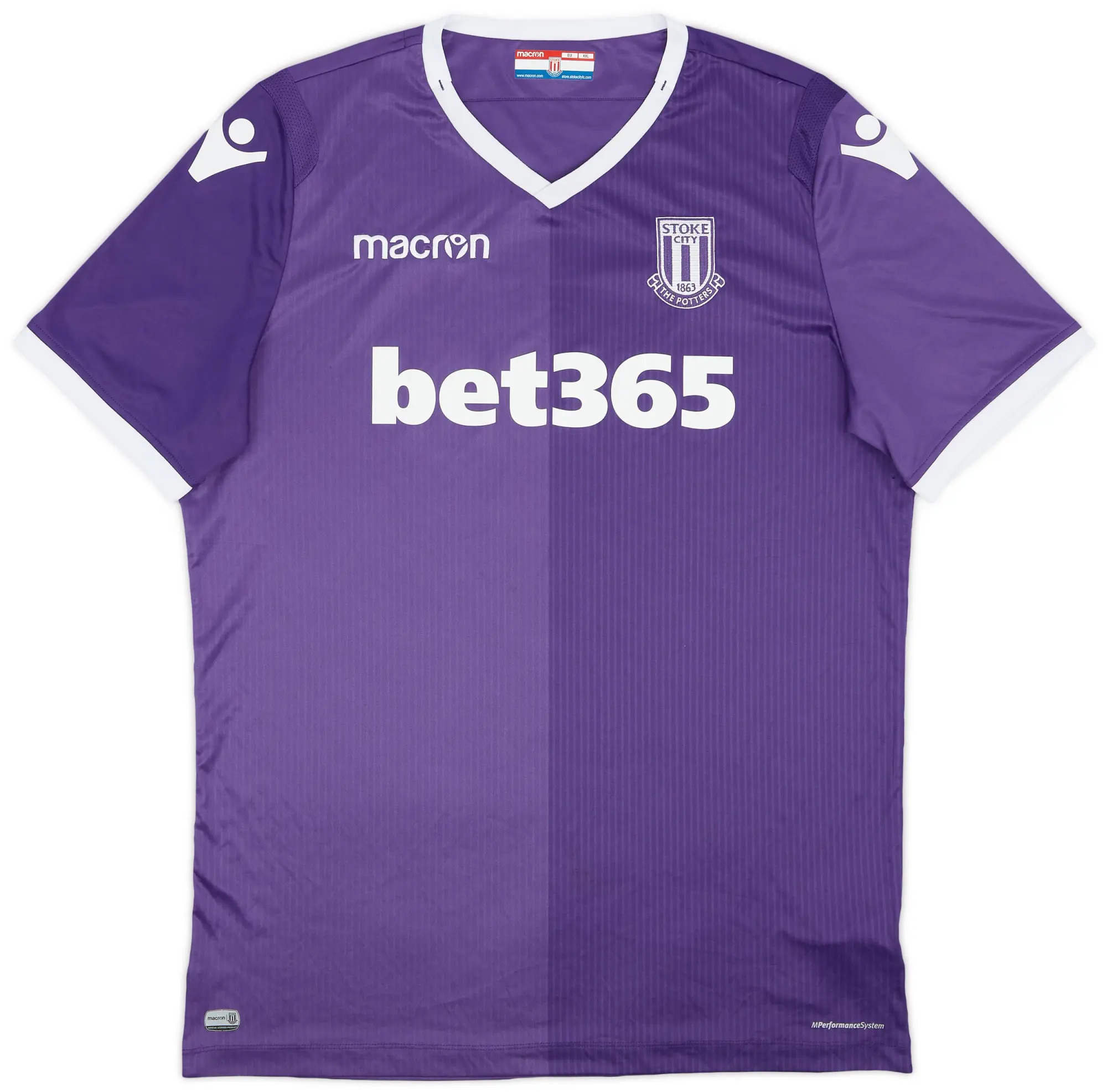 Macron 2018-19 Stoke City Away Shirt - 9/10 - (XXL)