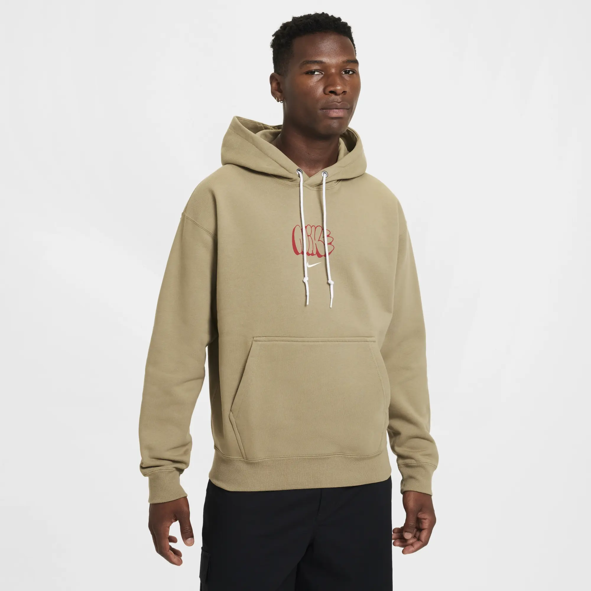 Nike Solo Fleece Hoodie Olive/Sail