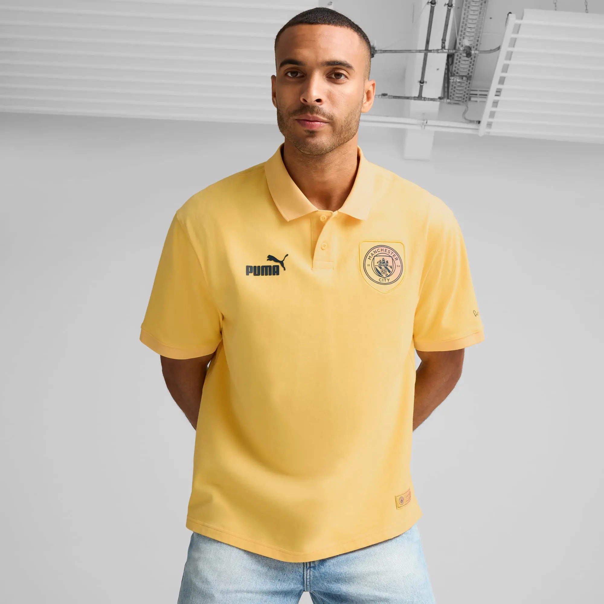 PUMA Manchester City Ng Polo Shirt Men, Flaxen