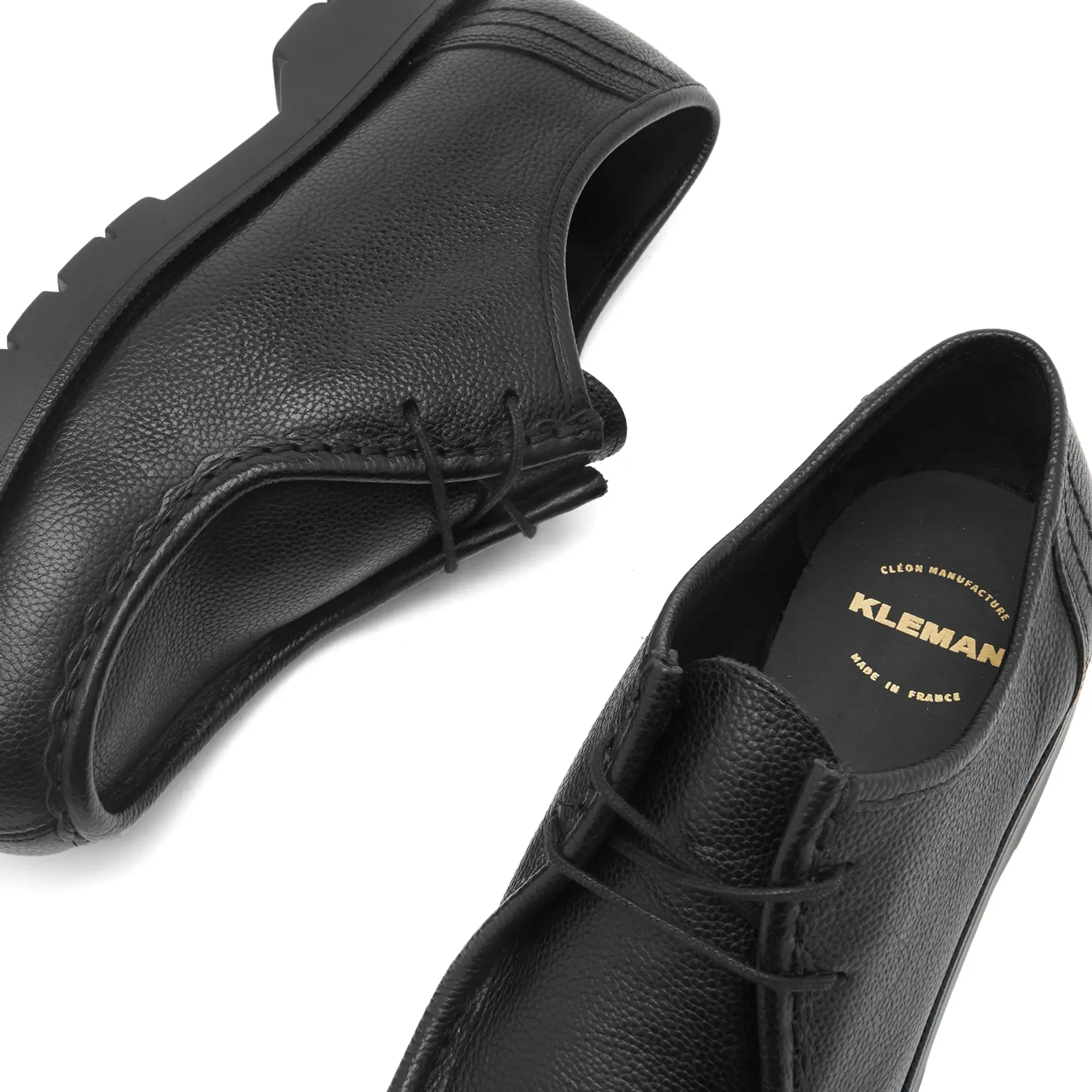 KLEMAN Men's Padror Grain Shoe Black