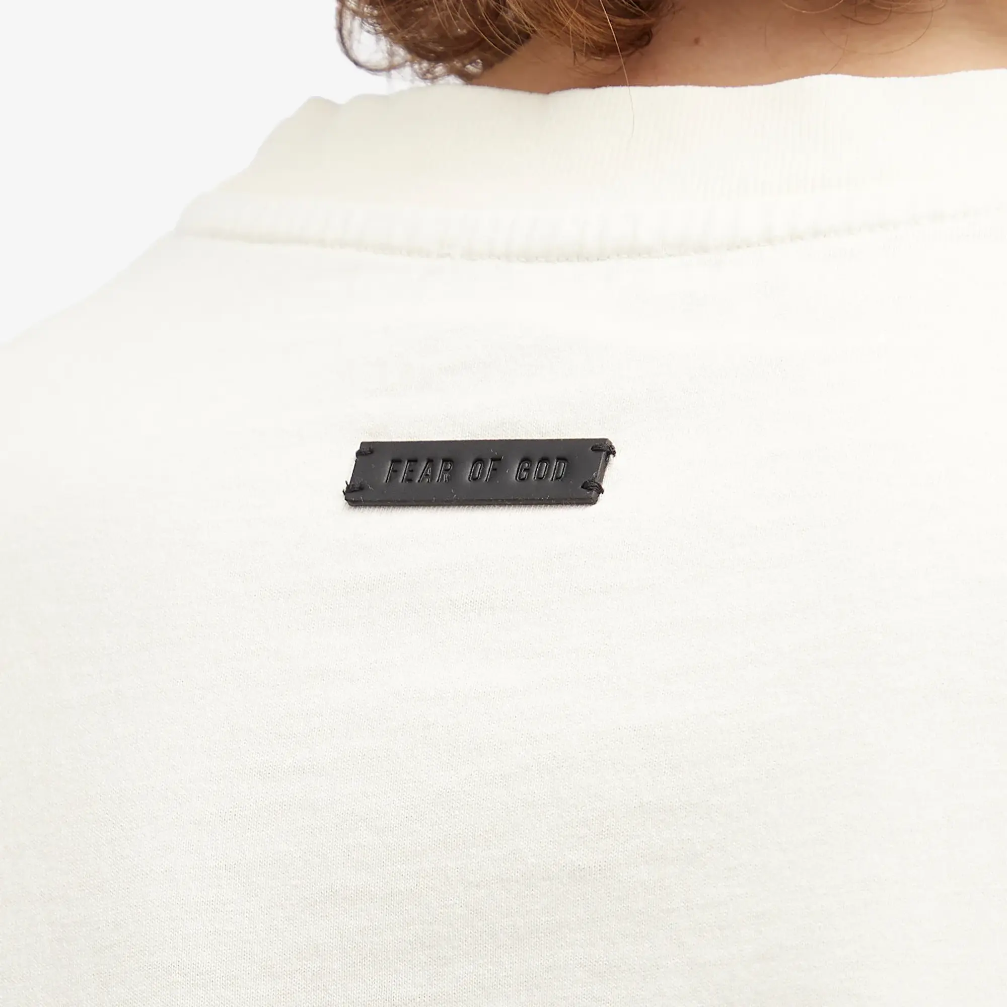 Fear of God Men's Short Sleeve Thunderbird Print T-Shirt Cream