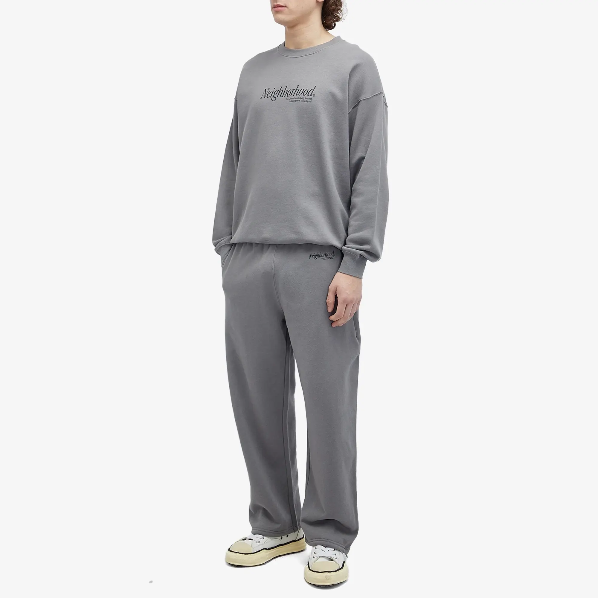 Neighborhood Men's Home Jogger Sweatshirt Set Grey