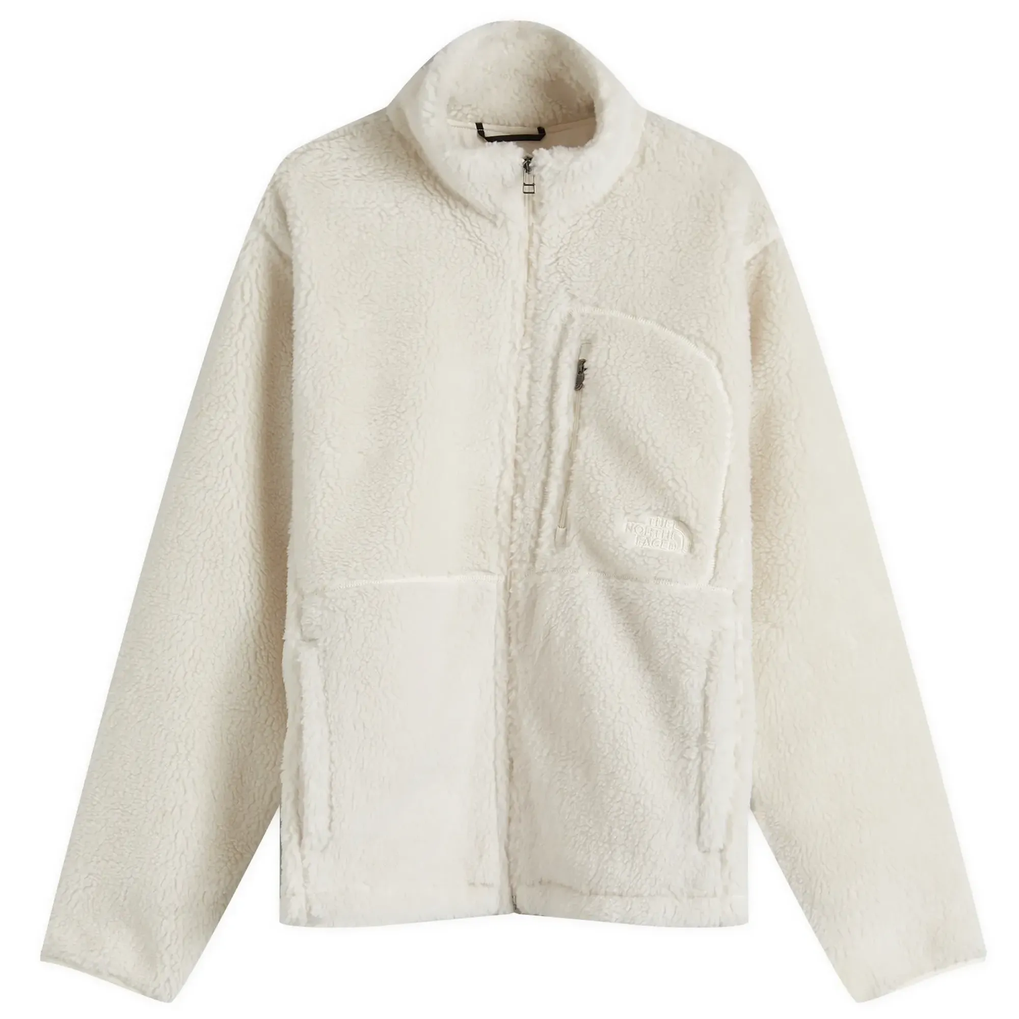 The North Face Men's Heritage Extreme Pile Zip Jacket White Dune