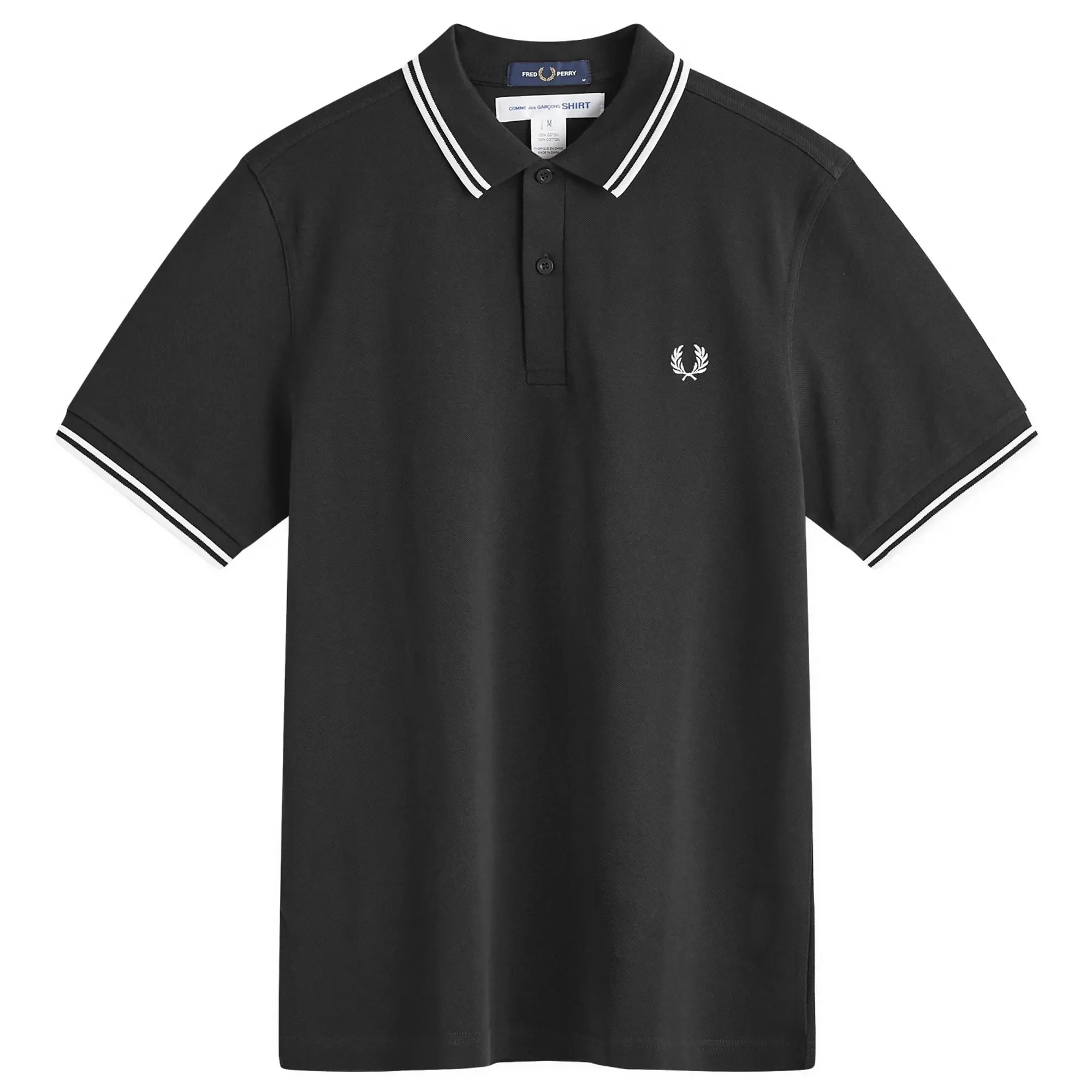 Comme des Garçons SHIRT X Fred Perry Polo Shirt - Black