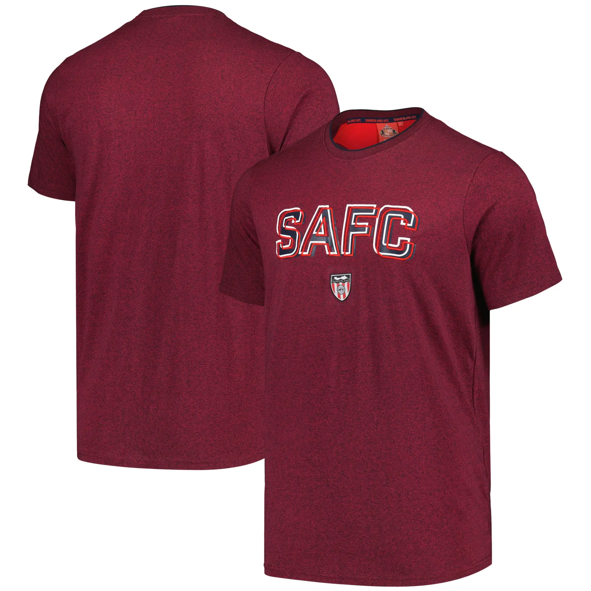 Fanatics Sunderland Archive Graphic T-Shirt - Red Marl - Mens