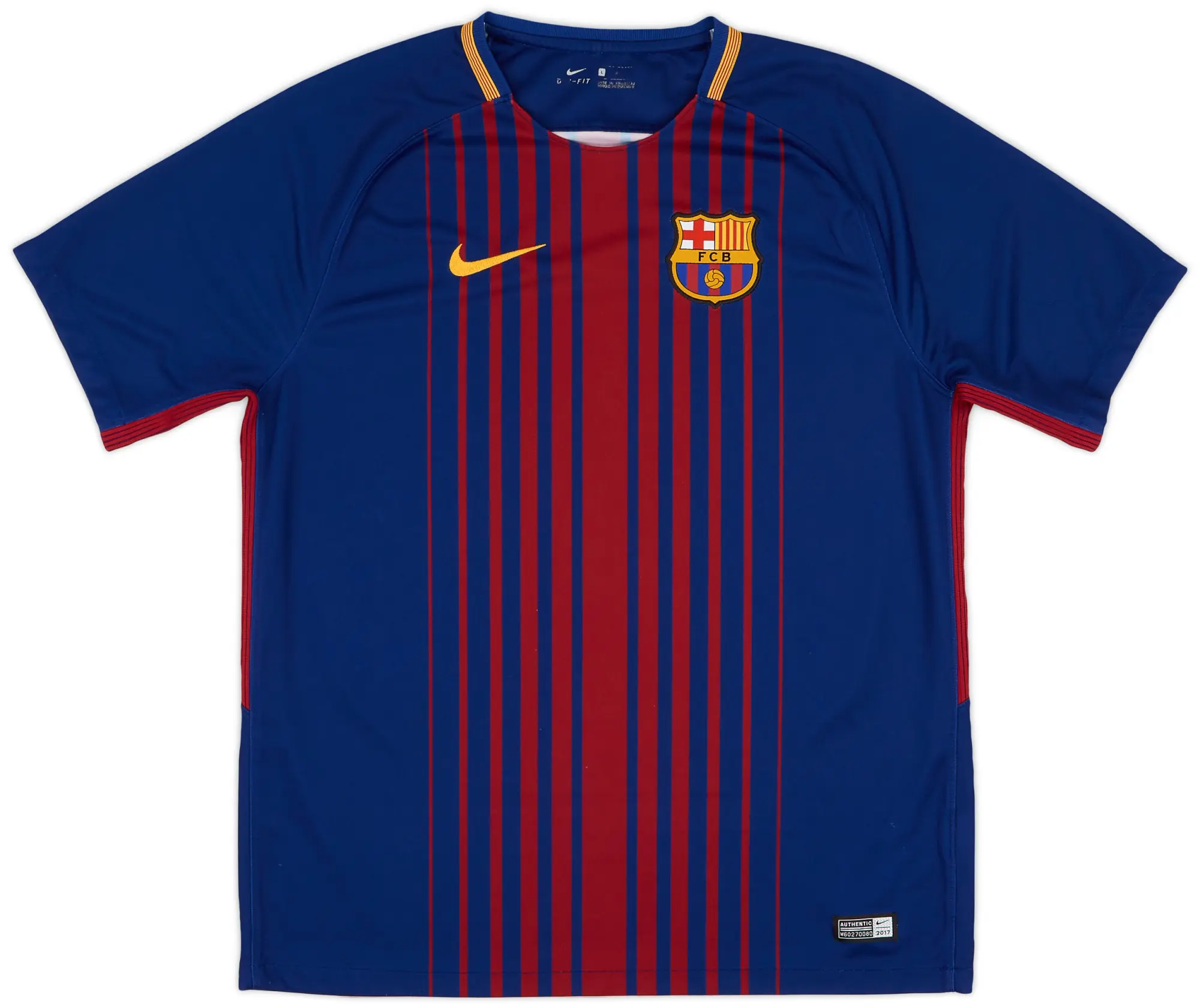 Nike 2017-18 Barcelona Home Shirt A.Iniesta #8 - 8/10 - (L)