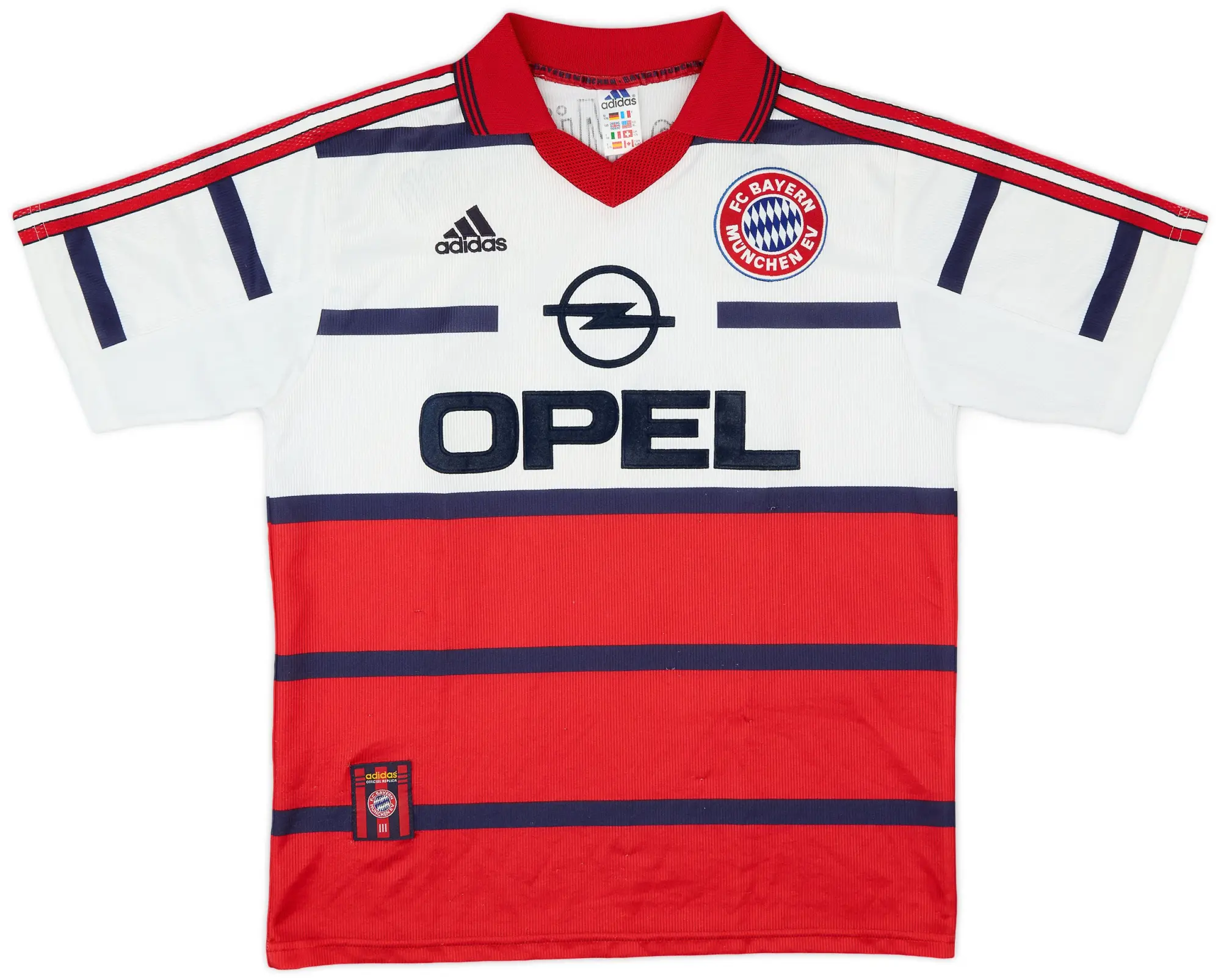 adidas 1998-00 Bayern Munich Away Shirt - 8/10 - (XL.Boys)