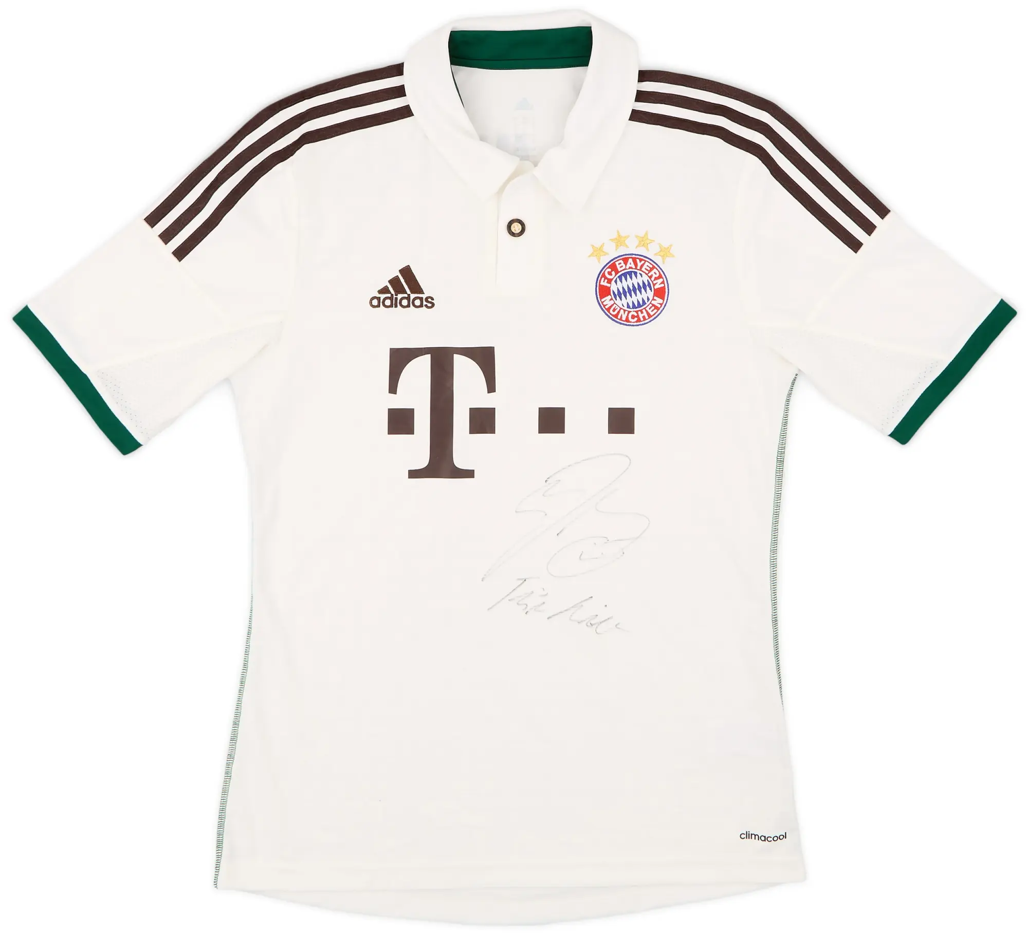 adidas 2013-14 Bayern Munich Signed Away Shirt - 9/10 - (S)