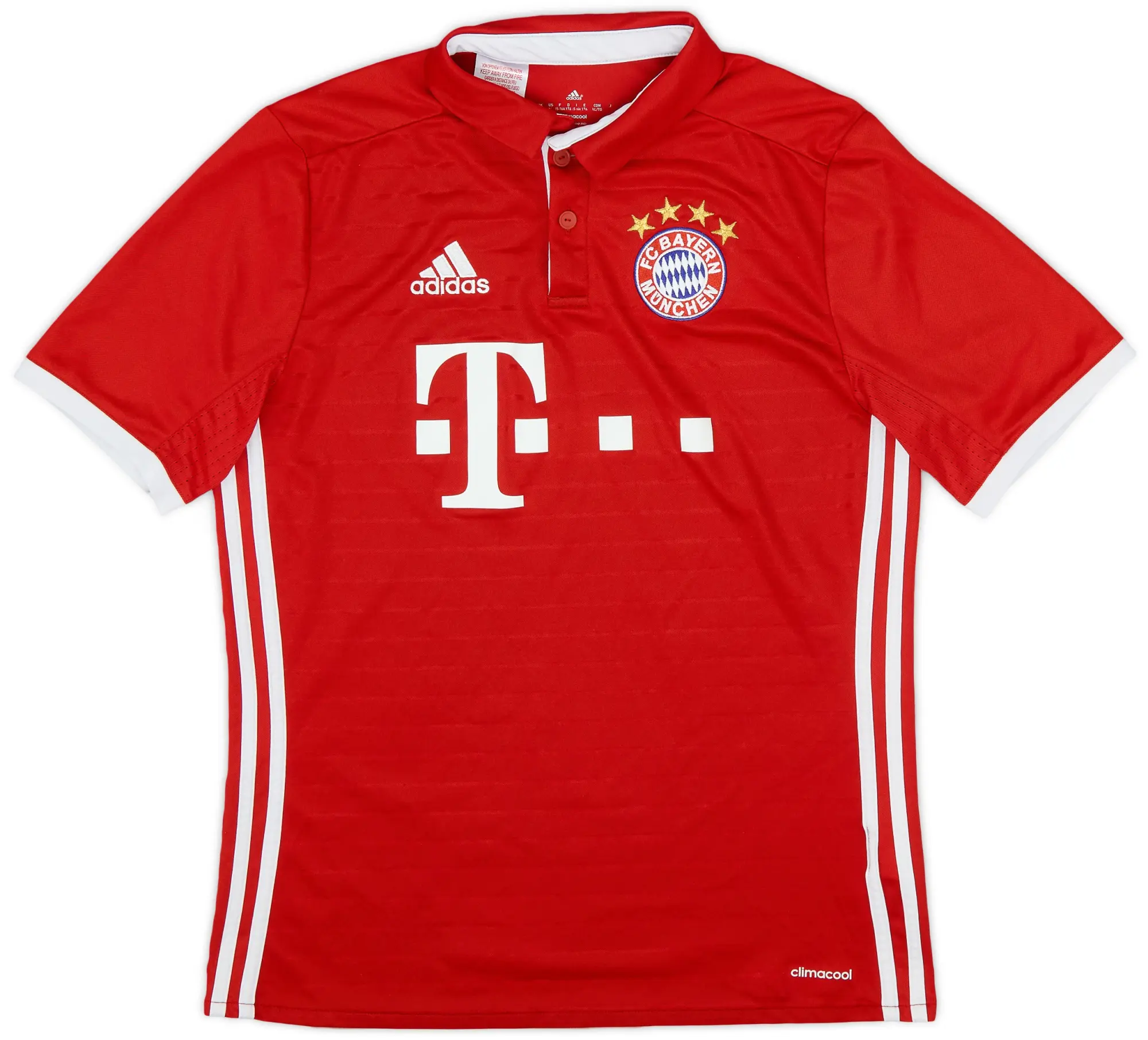 adidas 2016-17 Bayern Munich Home Shirt - 8/10 - (XL.Boys)