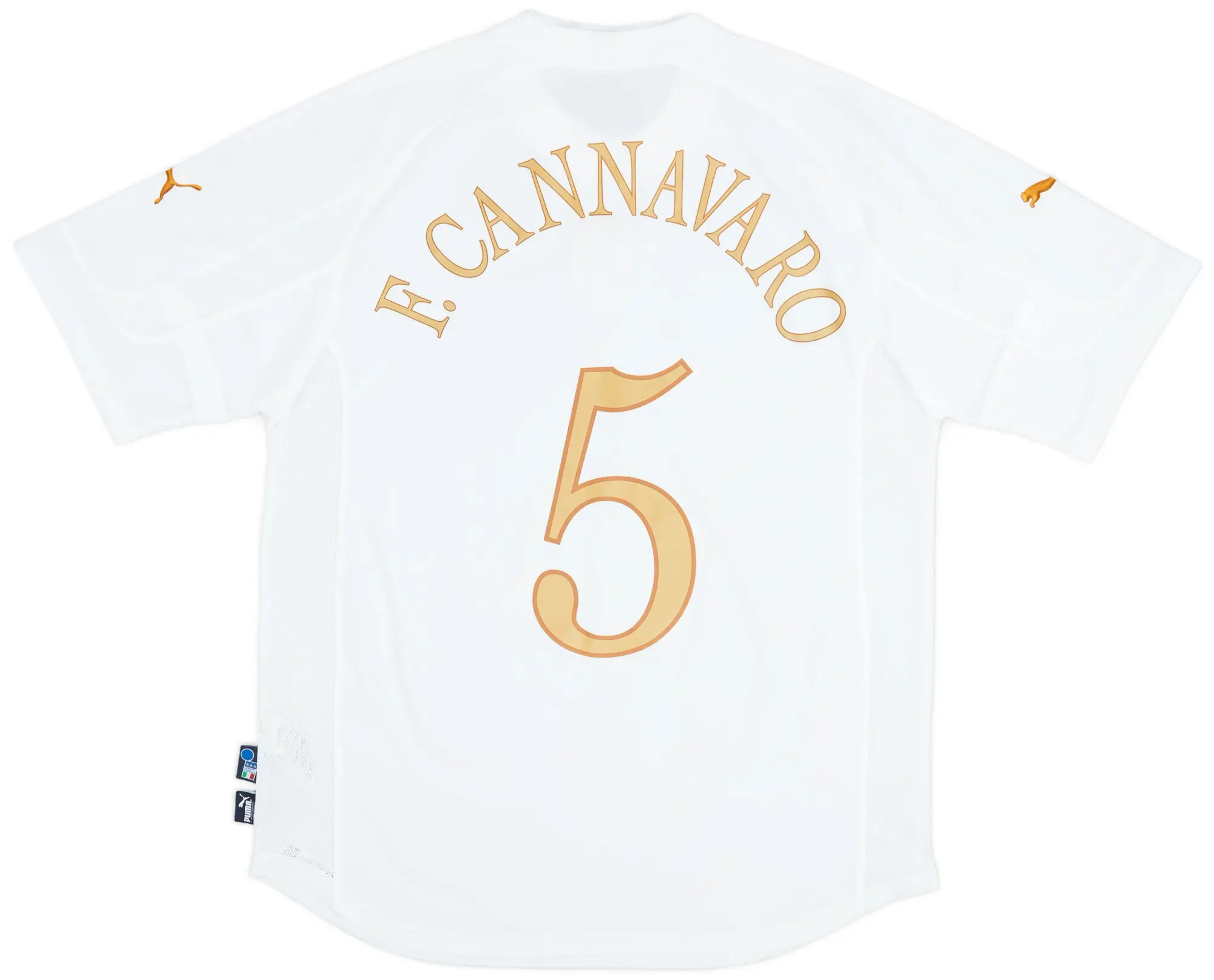 Puma 2004-06 Italy Away Shirt F.Cannavaro #5 - 7/10 - (XXL)