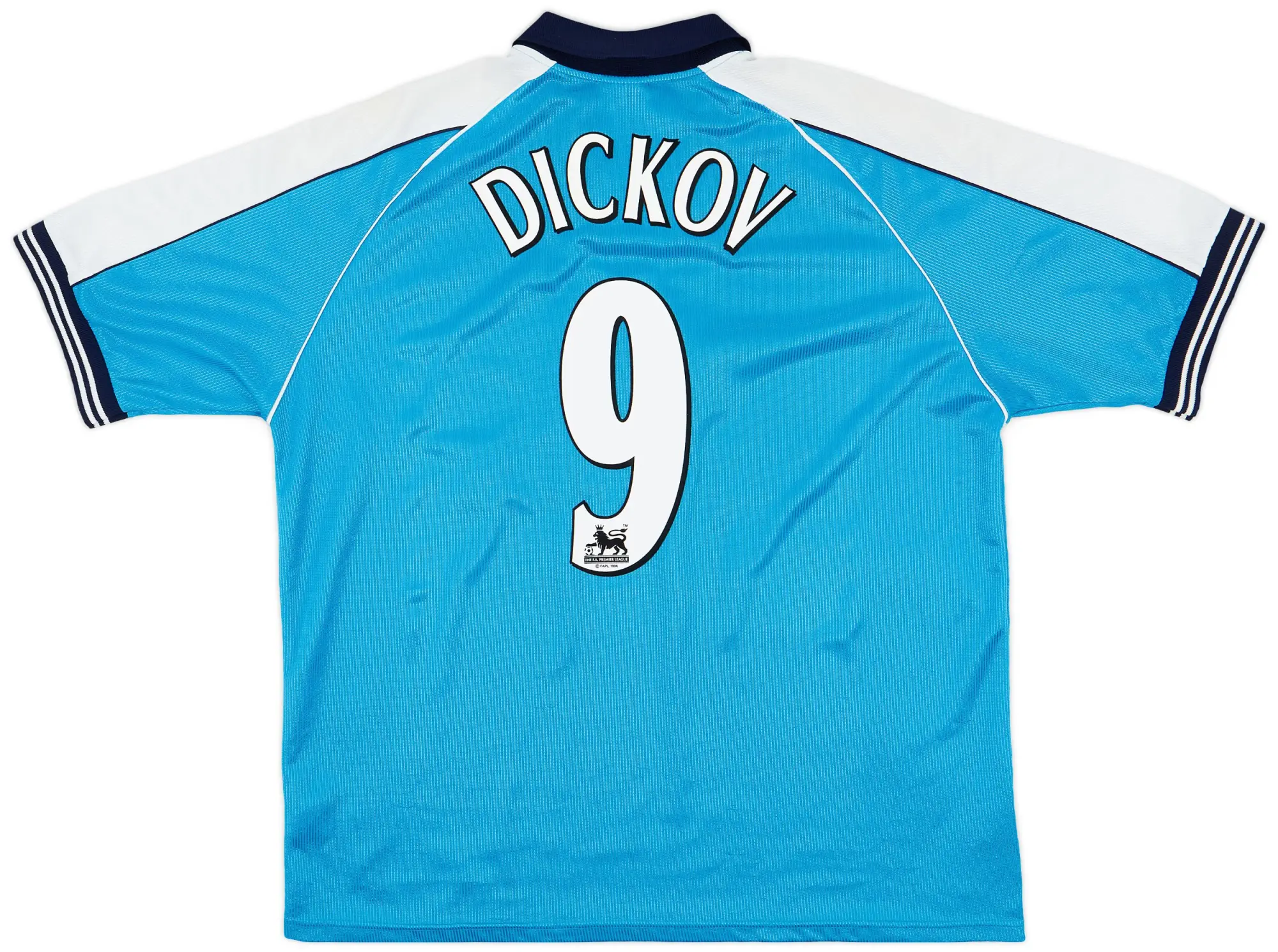 LeCoqSportif 1999-01 Manchester City Home Shirt Dickov #9 - 8/10 - (XL)