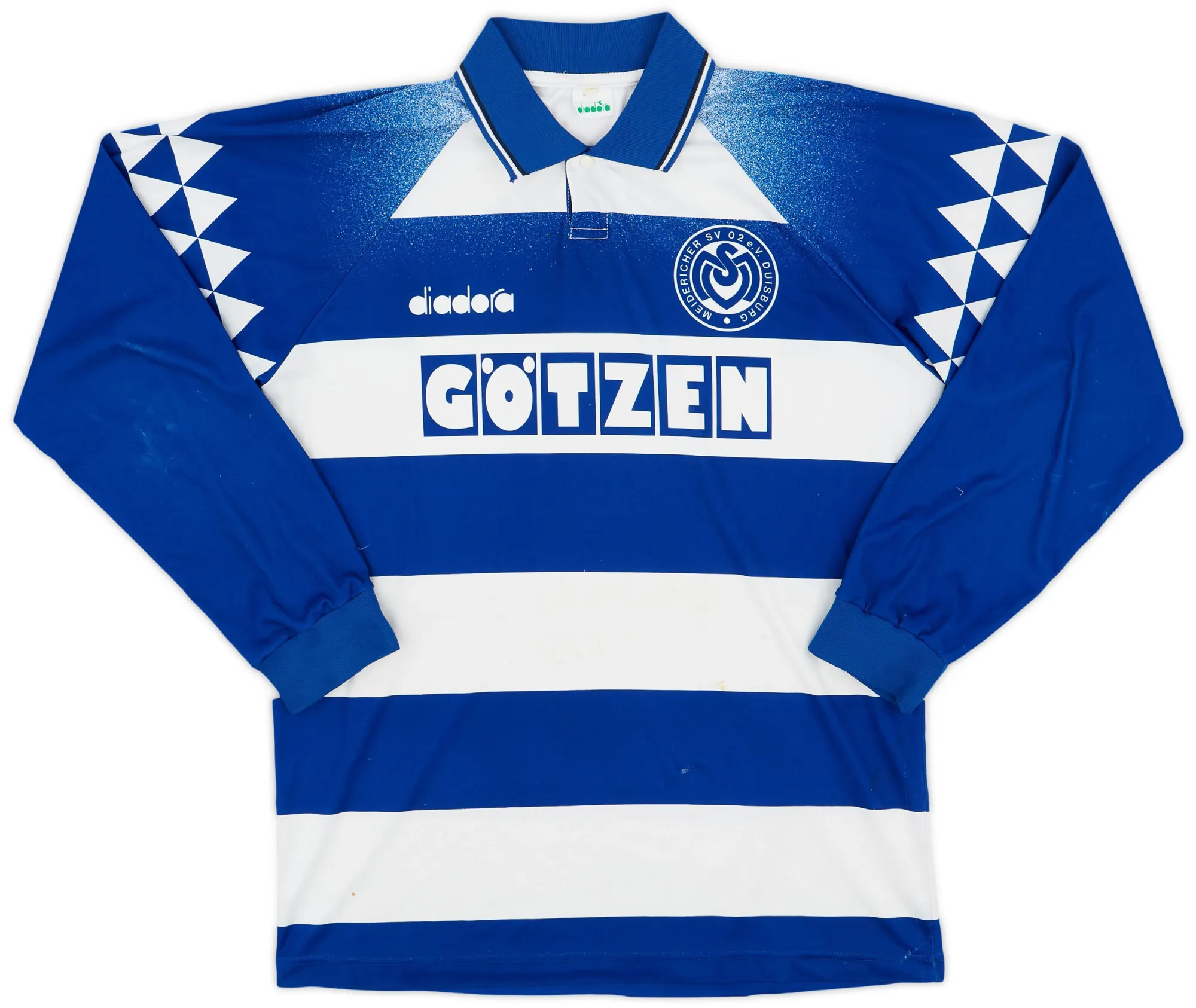 Diadora 1993-96 MSV Duisburg Home L/S Shirt - 6/10 - (L