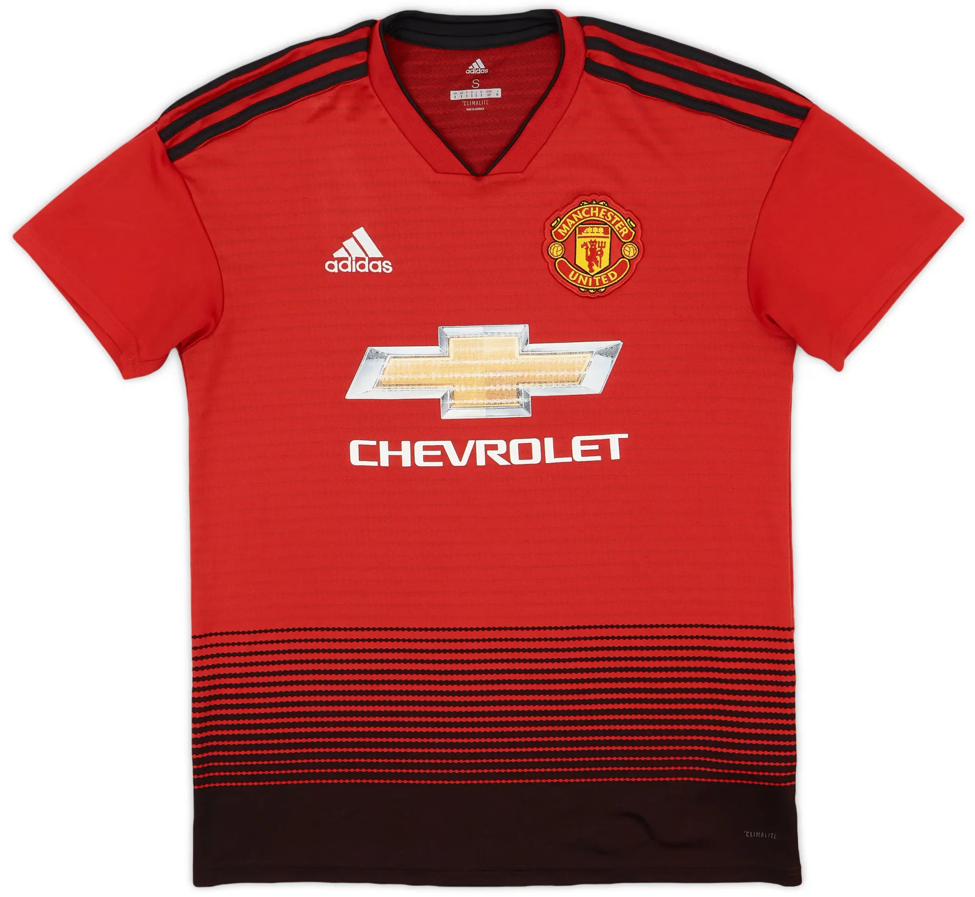 adidas 2018-19 Manchester United Home Shirt - 6/10 - (S)