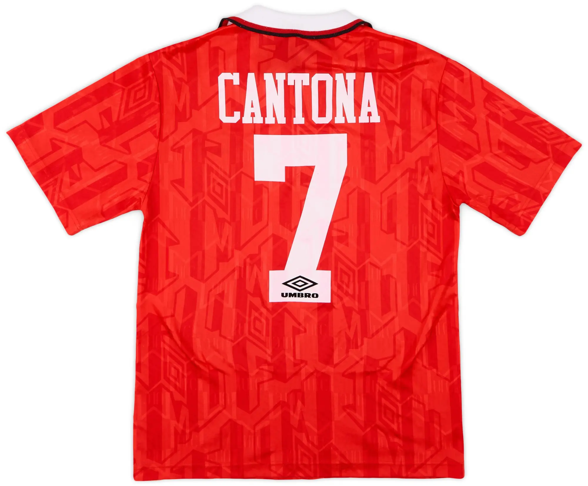 Umbro 1992-94 Manchester United Home Shirt Cantona #7 - 8/10 - (S)