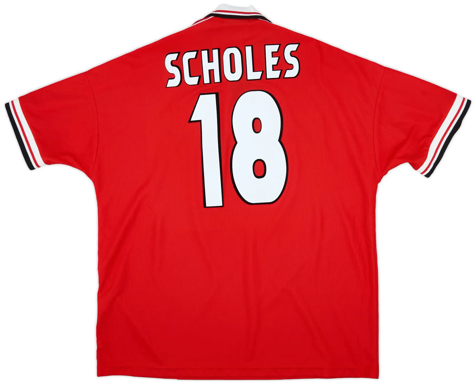Umbro 1998-00 Manchester United Home Shirt Scholes #18 - 6/10 - (XXL)