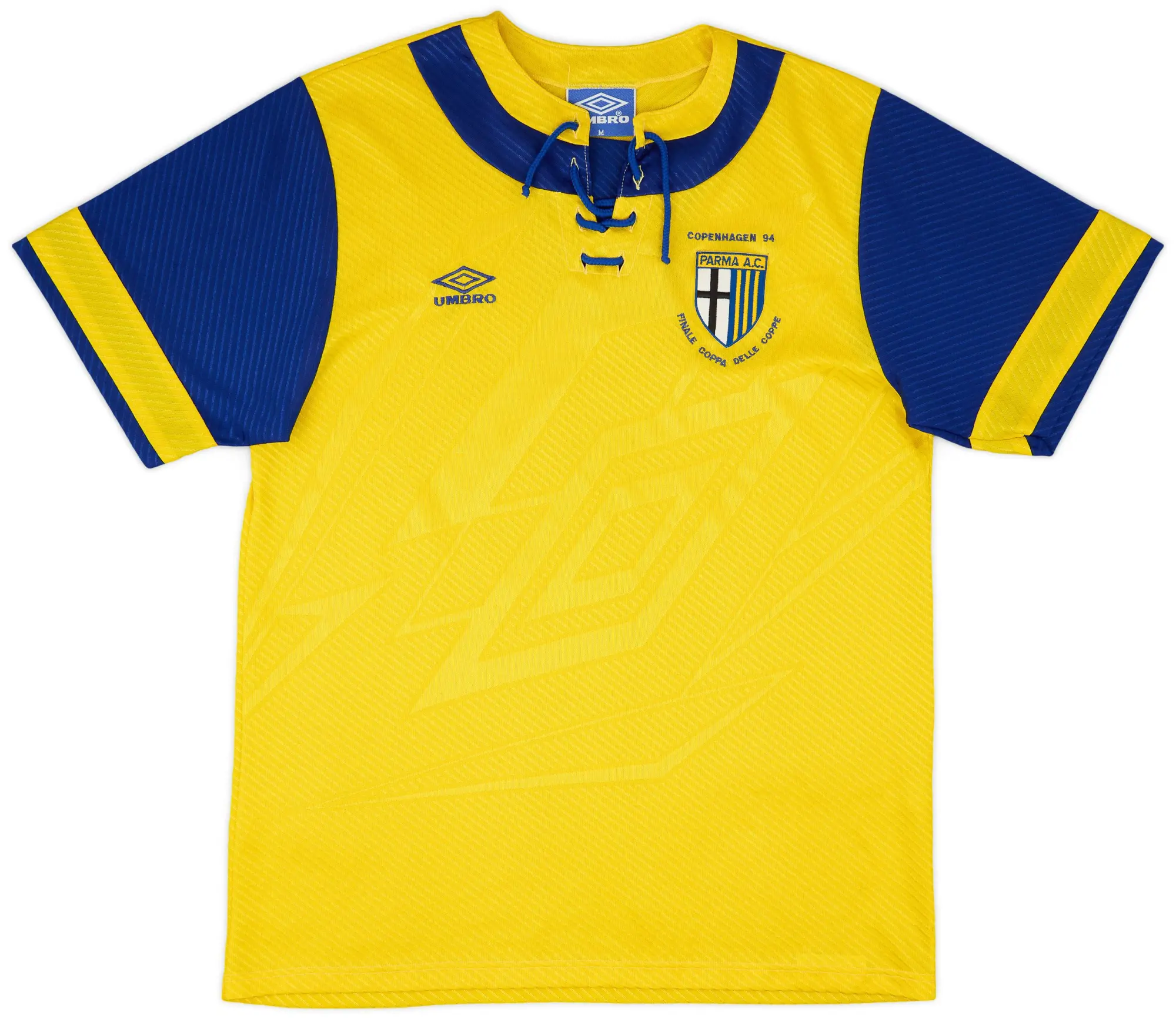 Umbro 1993-95 Parma 'Finale Coppa delle Coppe Copenhagen 94' Away Shirt - 8/10 - (M)