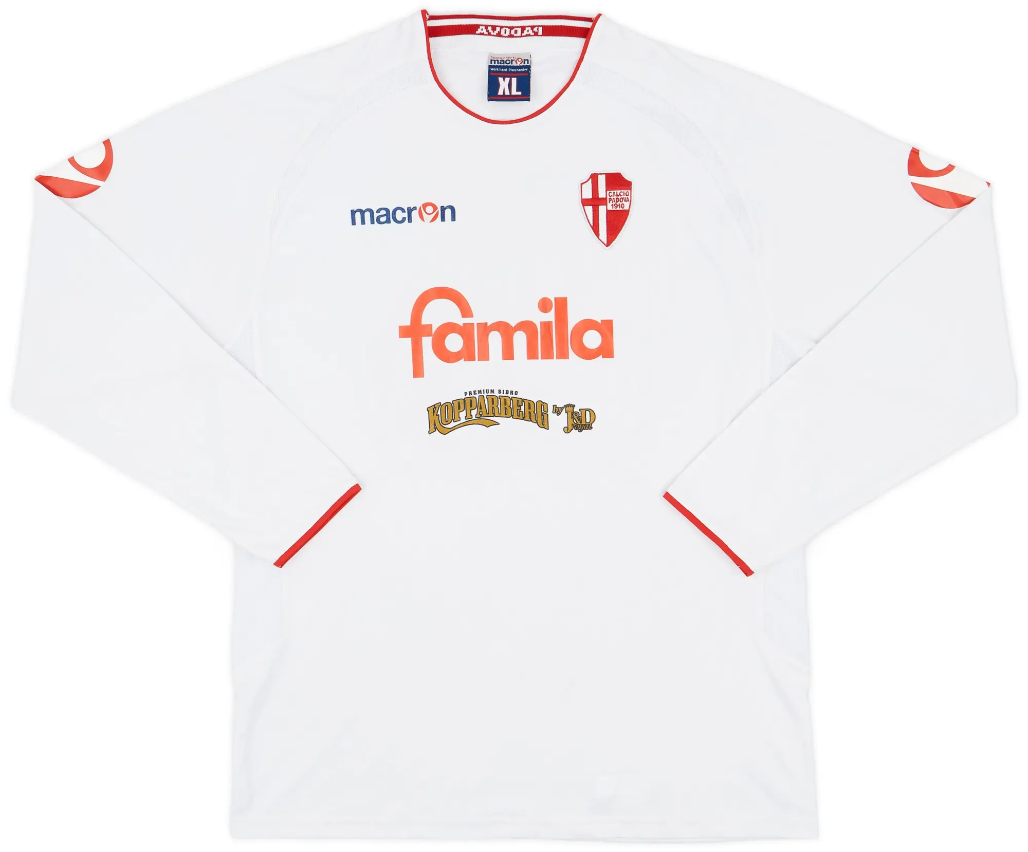 Macron 2005-06 Padova Home L/S Shirt #15 - 5/10 - (XL)