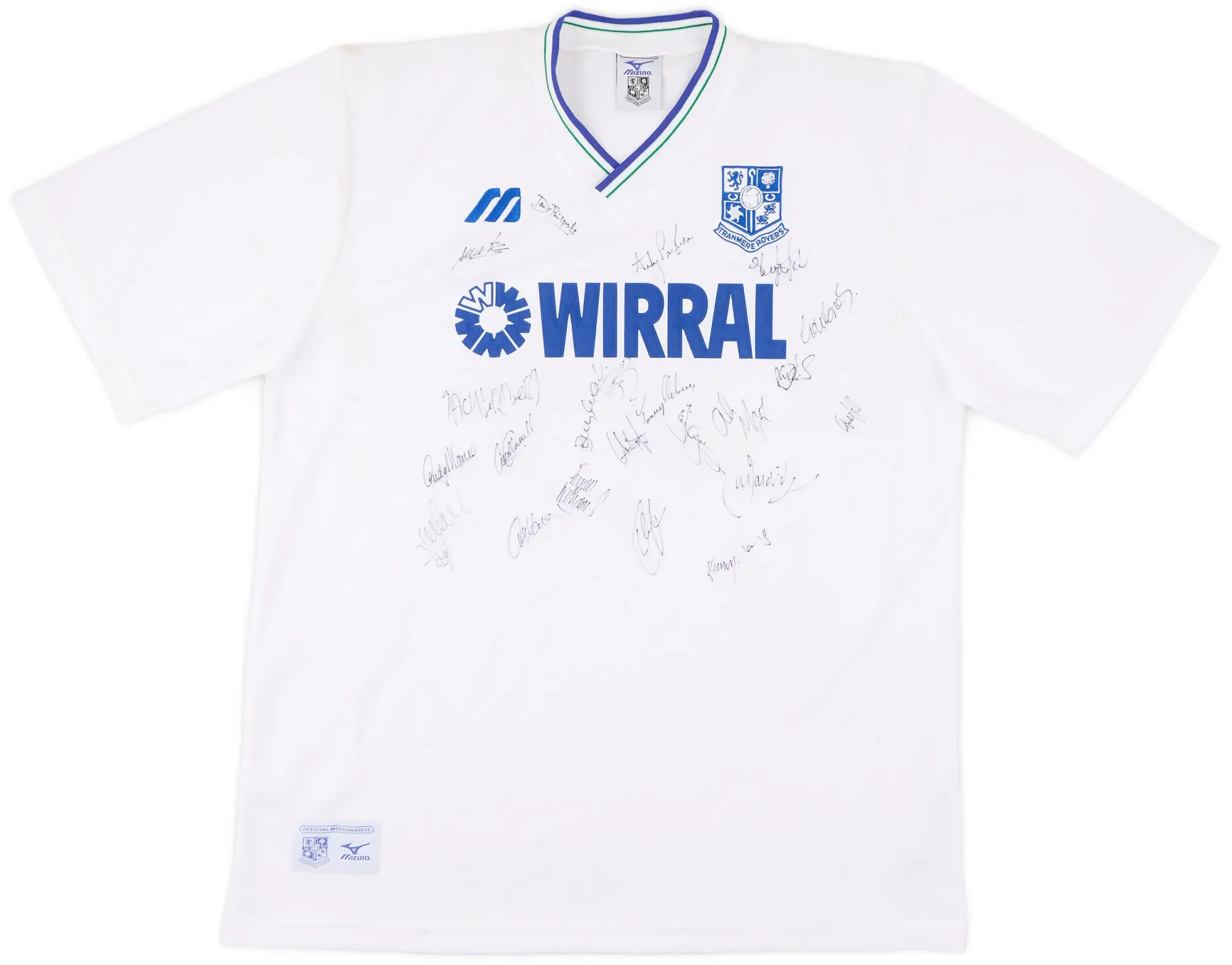 1997-99 Tranmere Rovers Signed Home Shirt - 5/10 - (XL)