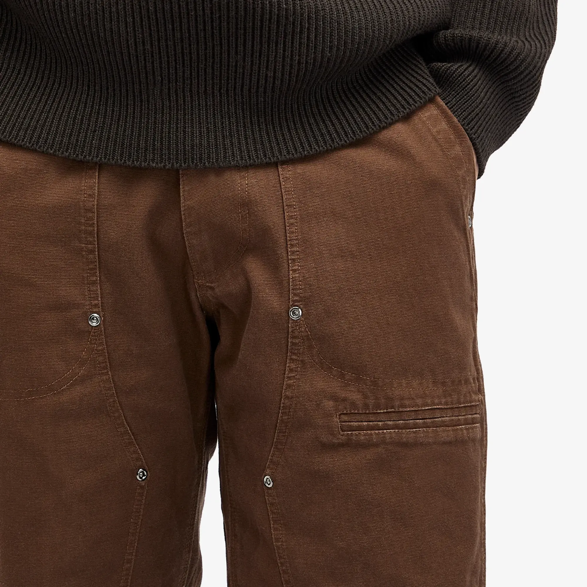 FrizmWORKS Men's Jungle Cloth Double Knee Pants Brown
