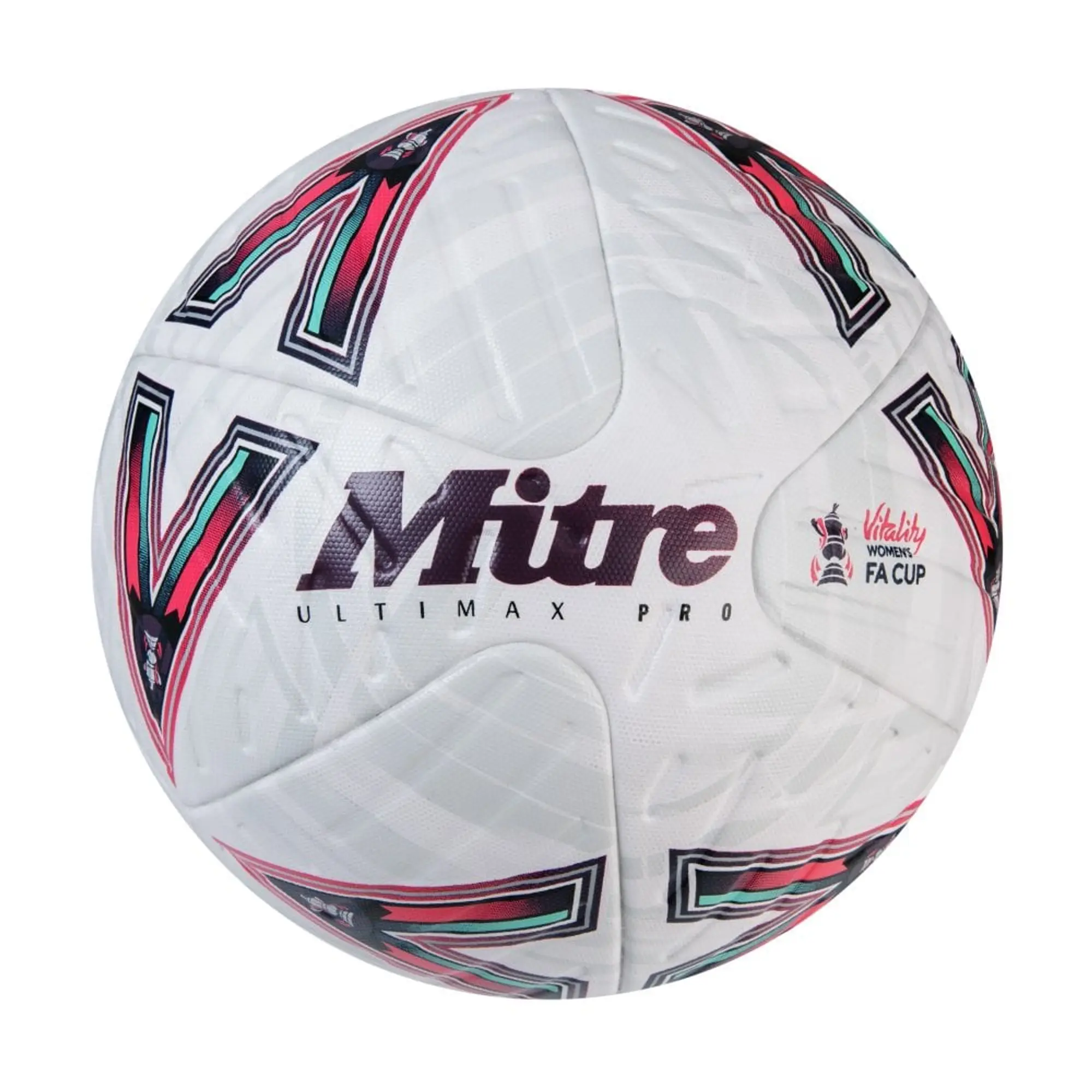 Mitre Ultimax Pro Vitality Women's FA Cup Football - White/Blue/P