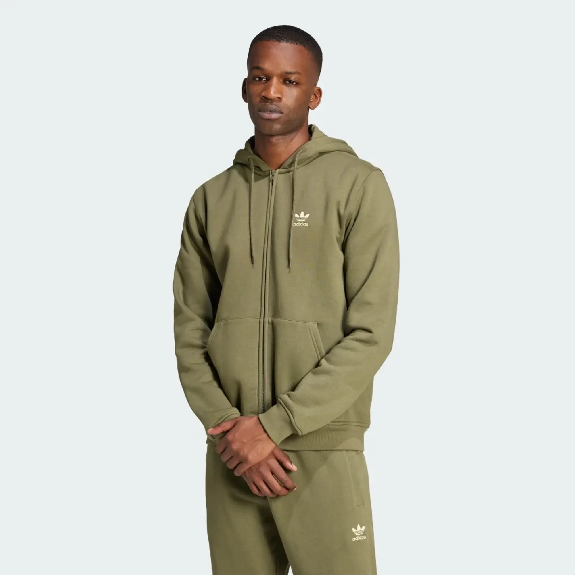 adidas Trefoil Essentials Full-Zip Hoodie