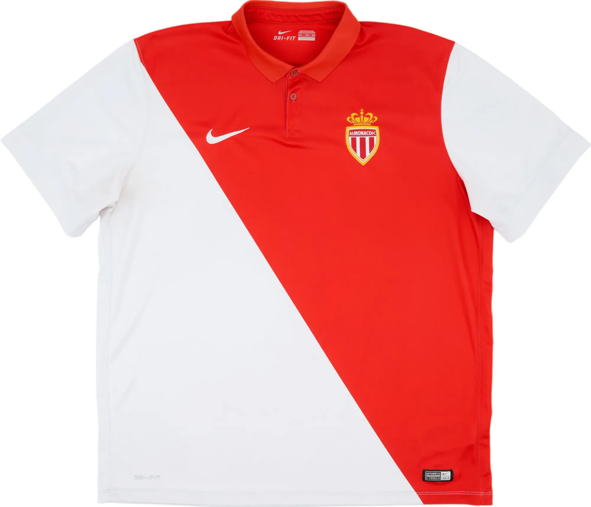 Nike 2014-15 Monaco Home Shirt Bernardo Silva #15 - 6/10 - (XXL)